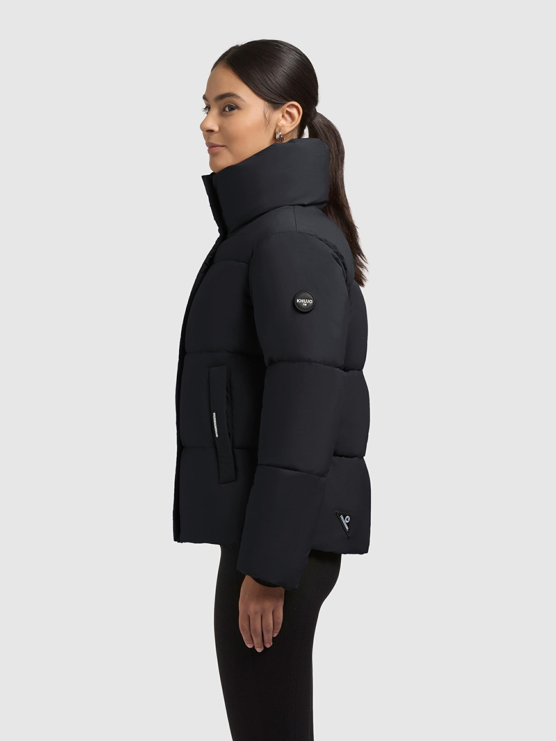 khujo Winterjacke »Rinja2 Matt« ohne Kapuze Warme Steppjacke mit hohem Kragen