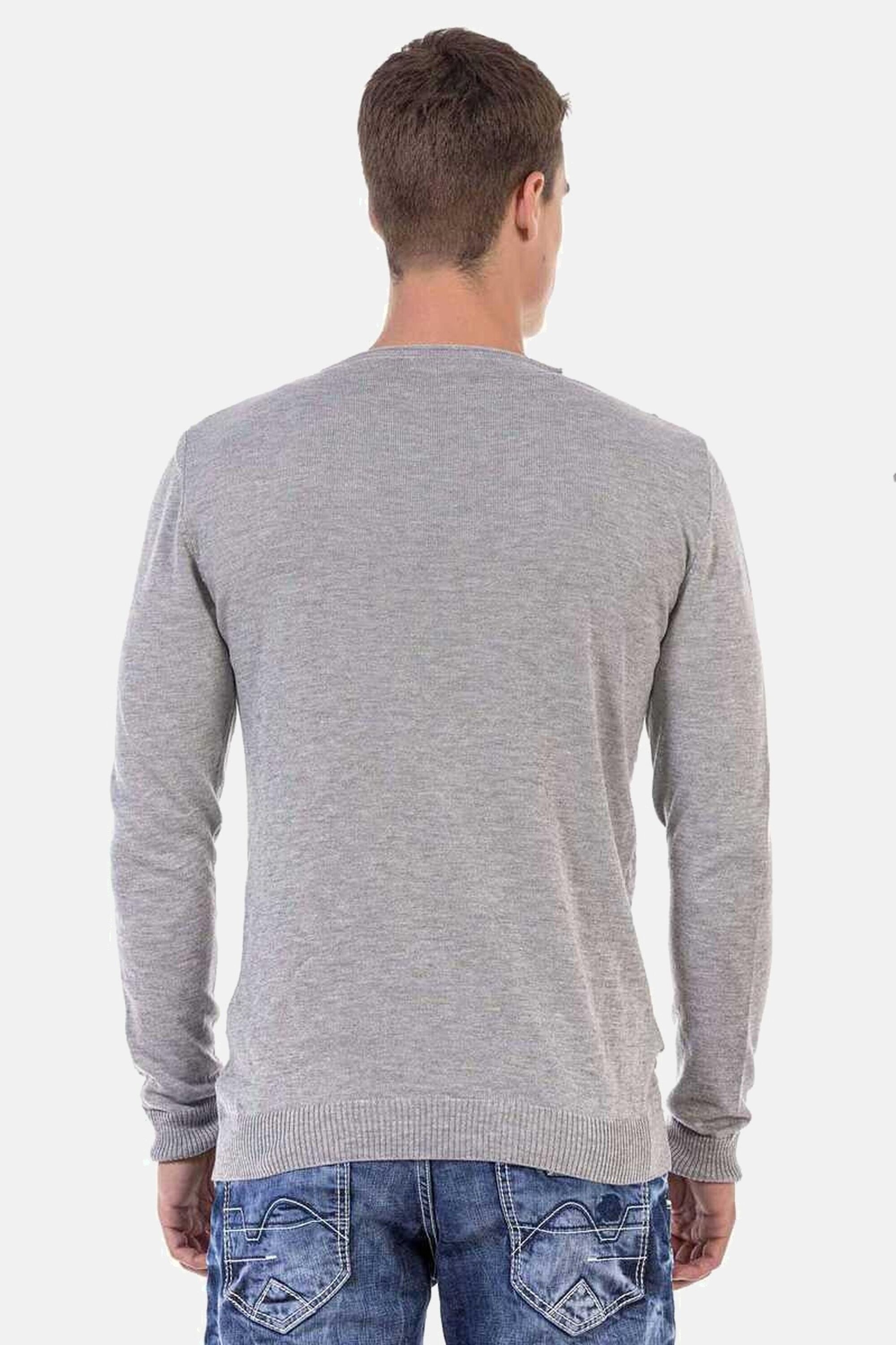 Cipo & Baxx Rundhalspullover »Pullover«, mit Zopfmuster, CP240
