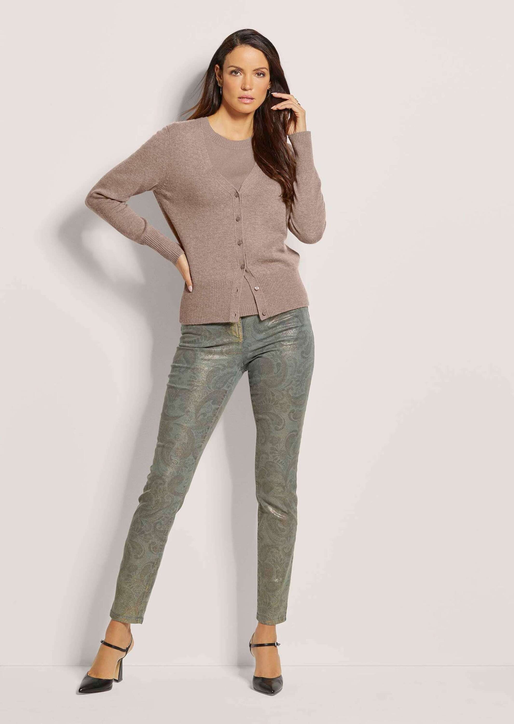 MADELEINE 2-in-1-Strickjacke "Twinset Elegantes Twinset aus Schurwolle-Kasc günstig online kaufen