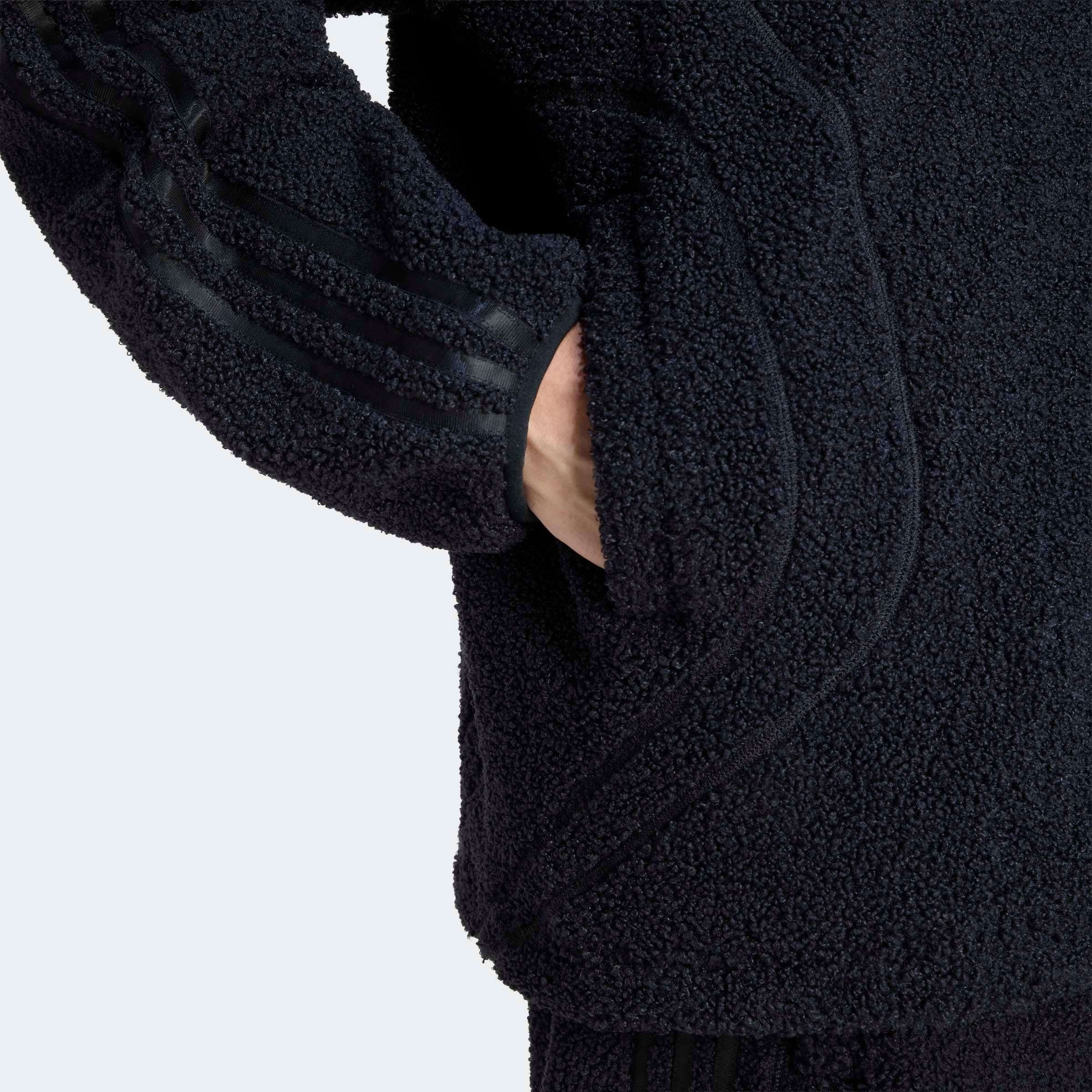 Thumbnail - adidas Originals Trainingsjacke "TG BORG TT" Fleecejacke für Erwachsene, lockere Passform, mit Stehkragen