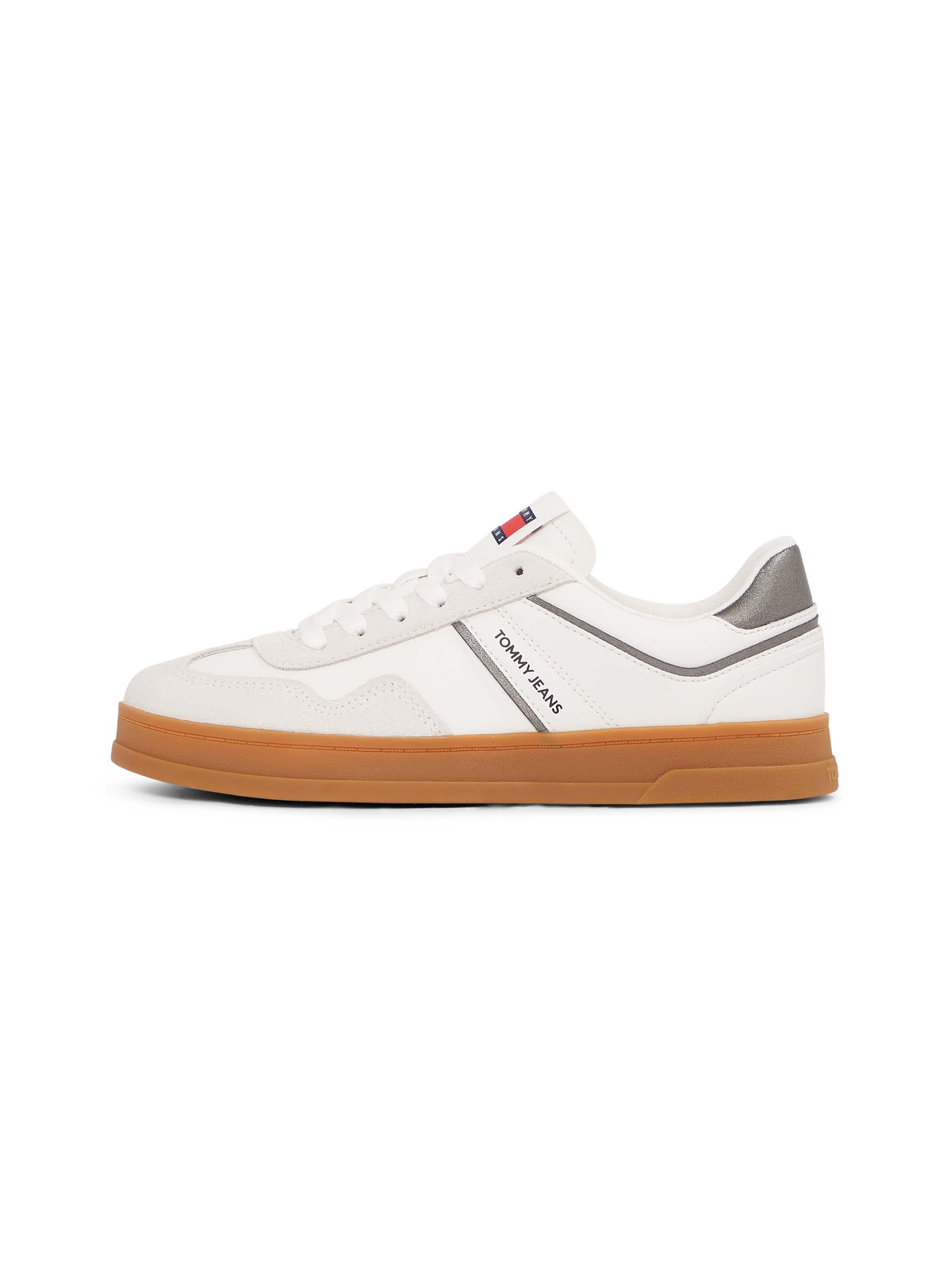 Tommy Jeans Plateausneaker "THE GREENWICH", Schnürschuh, Halbschuh, Freizeitschuh mit Kontrast-Plateausohle