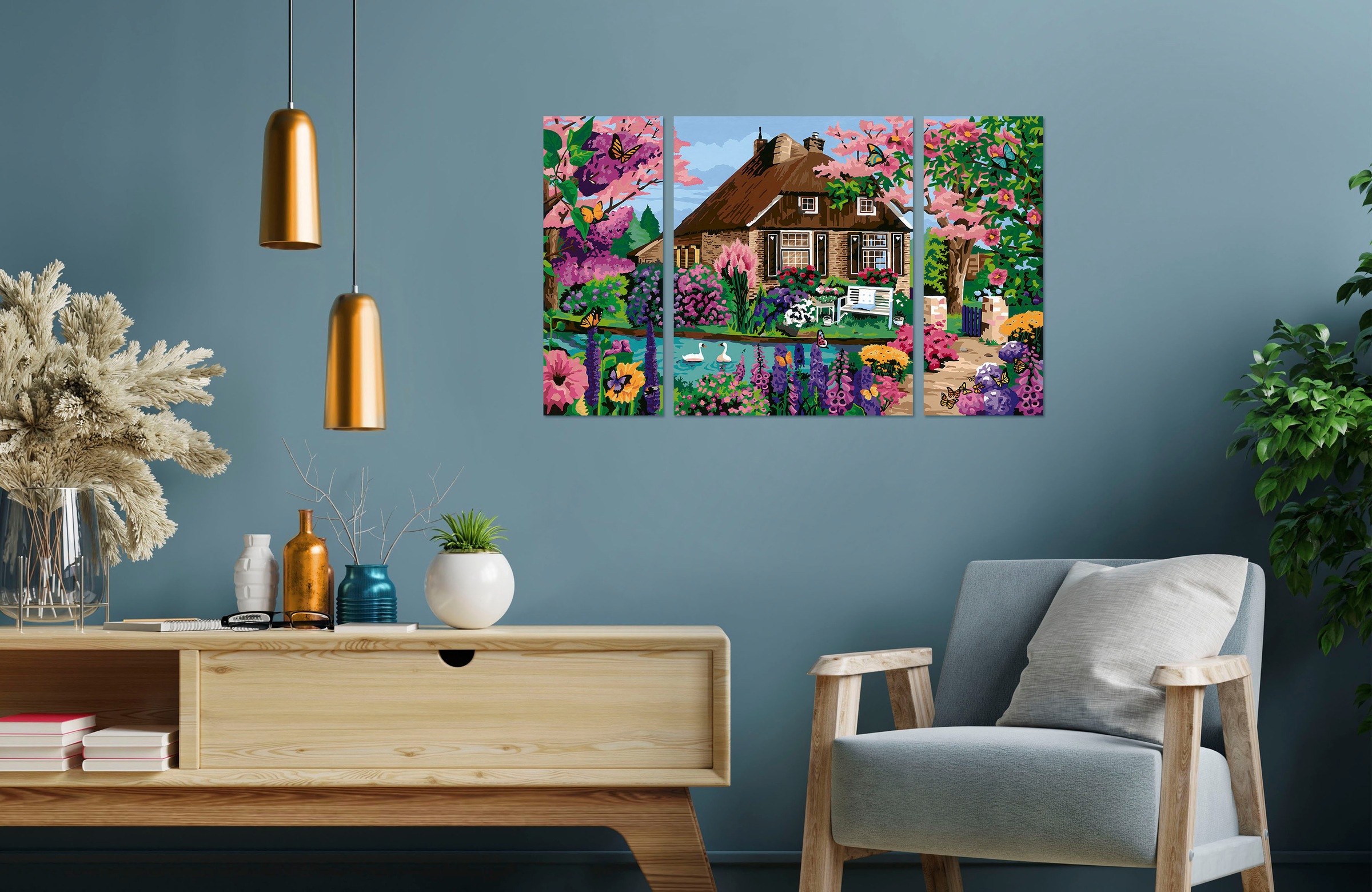 Ravensburger Malen nach Zahlen »CreArt, Waterside Cottage«, Made in Europe