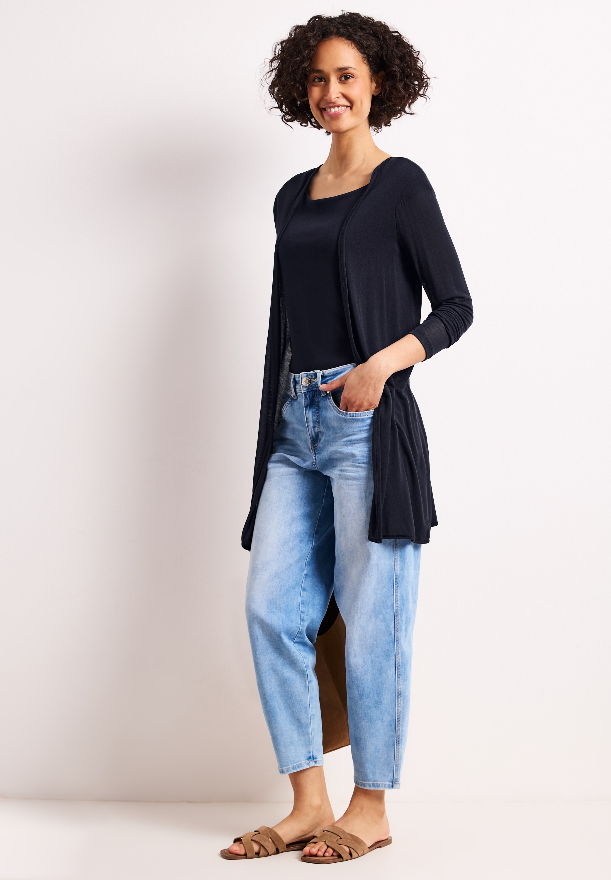 STREET ONE Longstrickjacke aus softer Viskose