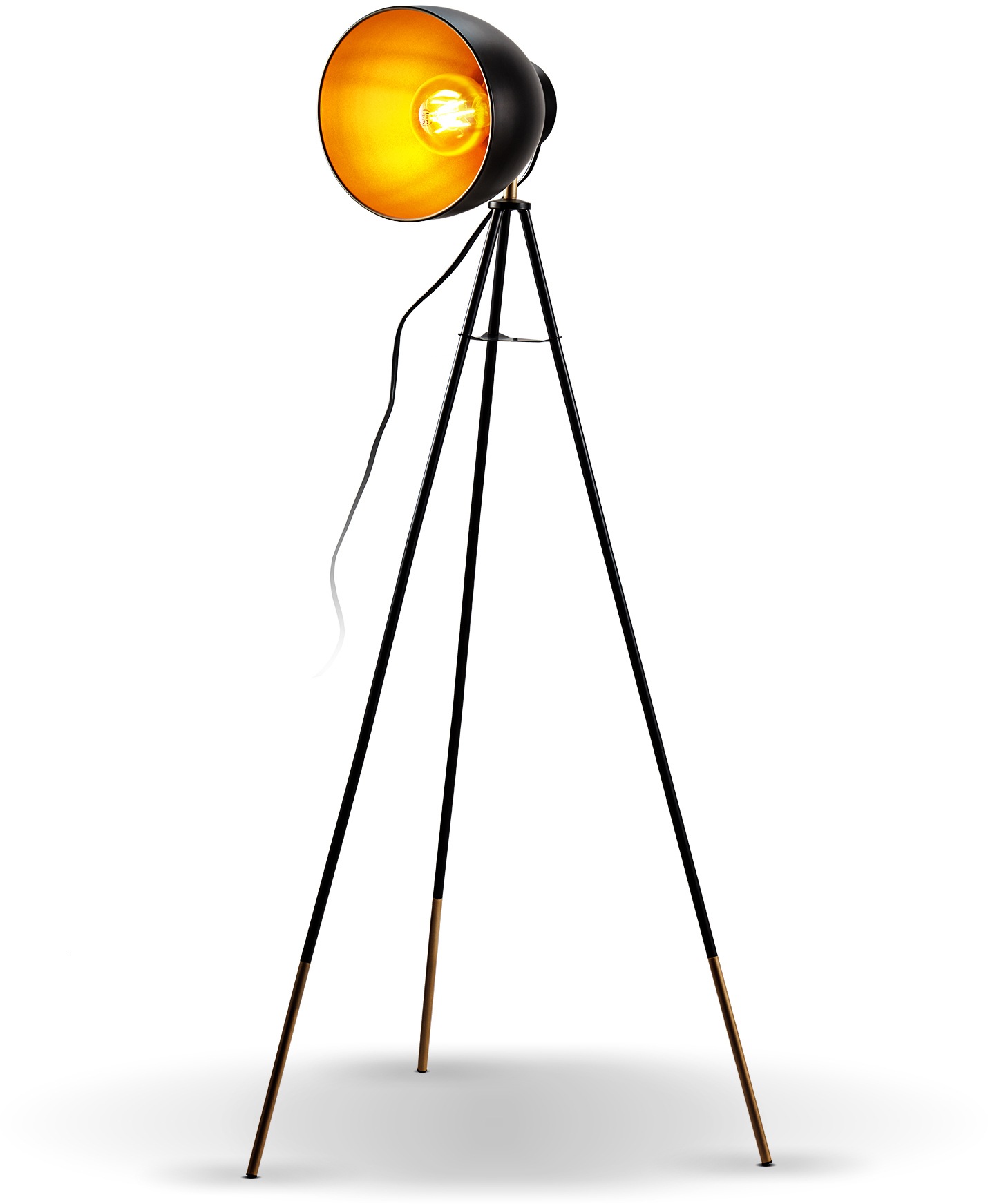 B.K.Licht Stehlampe, E27, LED Stehleuchte Retro Design Vintage