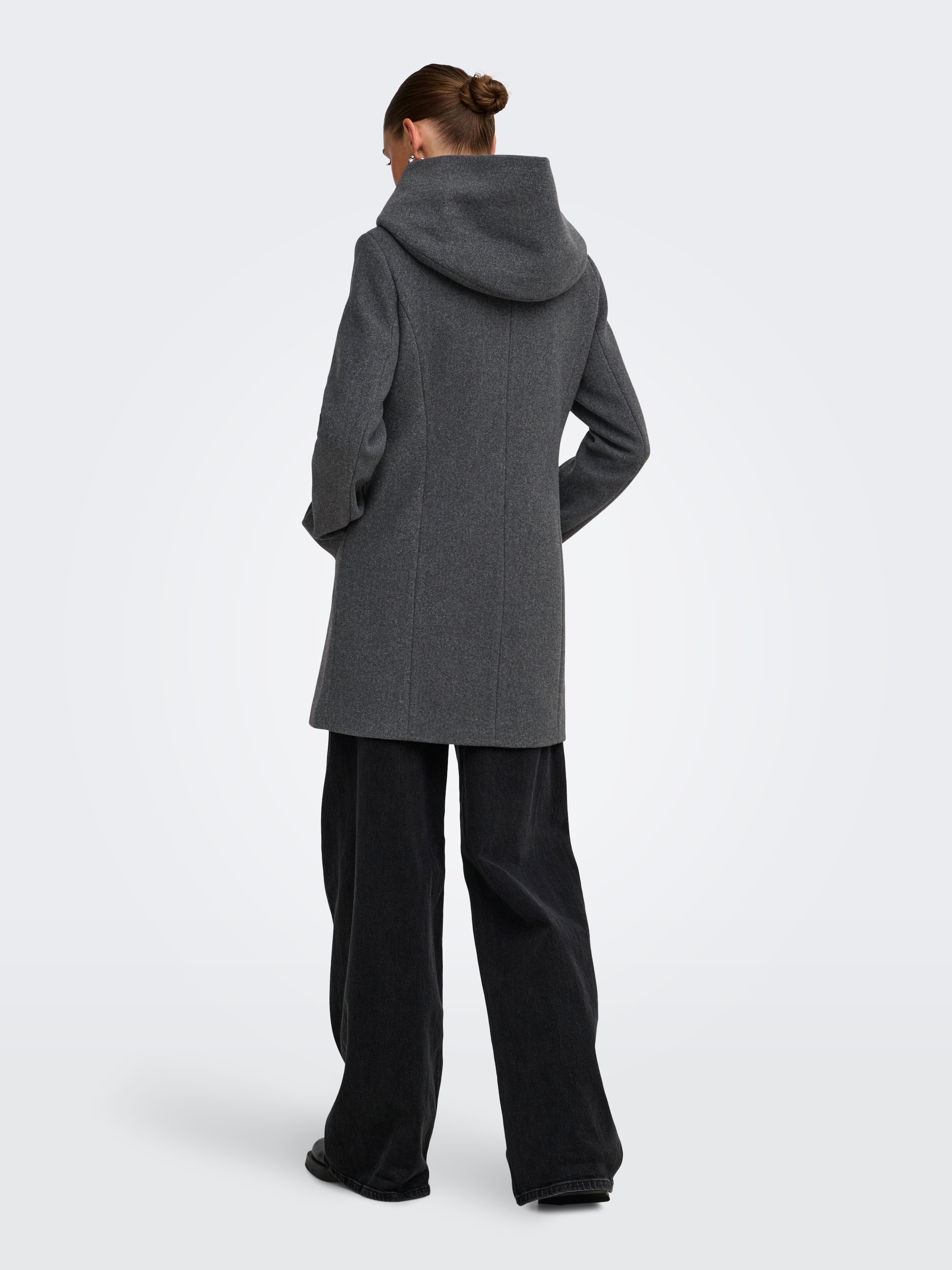 ONLY Langjacke »ONLBLAKE HOOD COAT CC OTW« mit Kapuze Kunstfaser, Eingrifftaschen