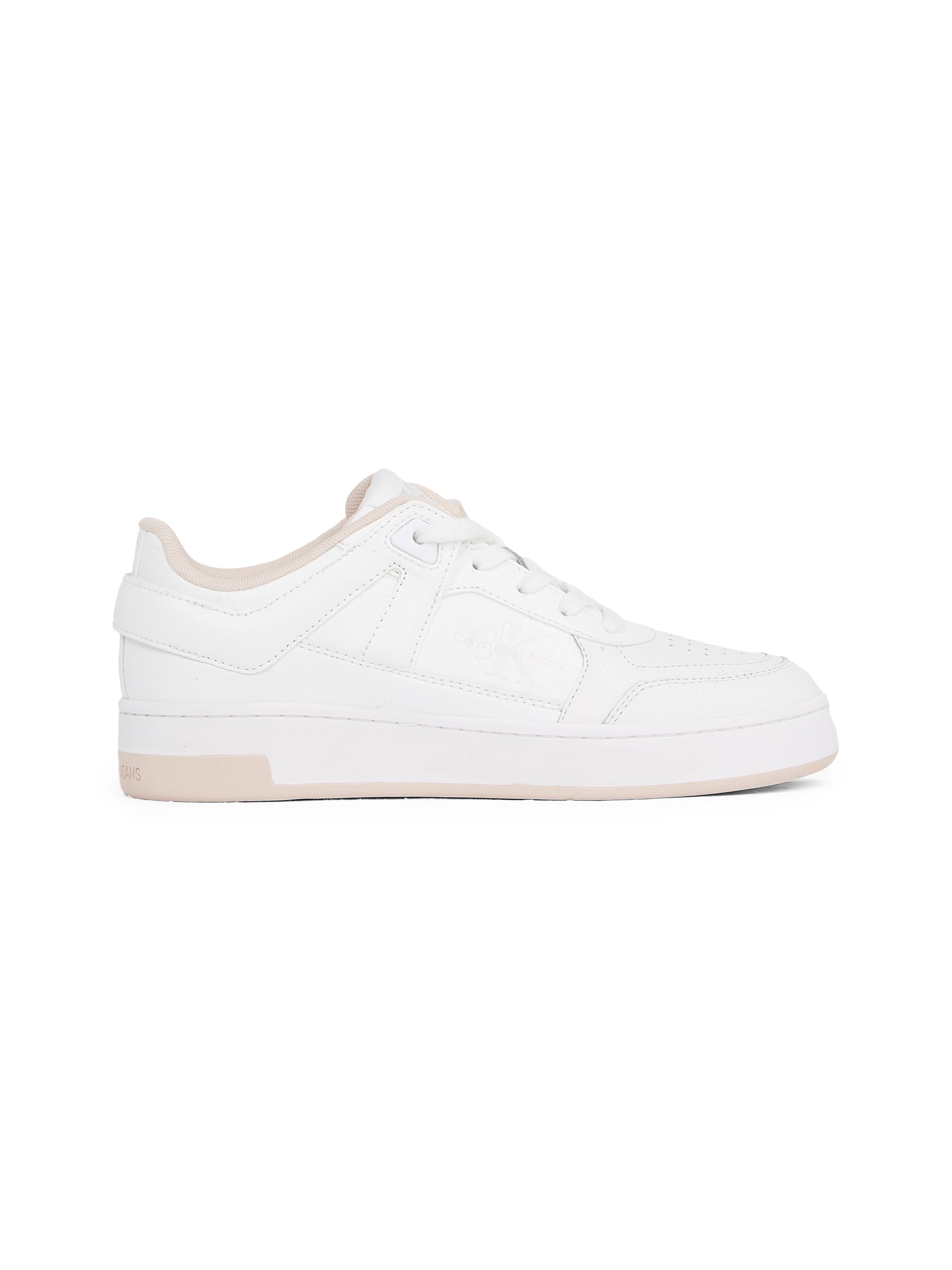 Calvin Klein Jeans Sneaker »BASKET CUPSOLE LOW MIX«, Freizeitschuh, Halbschuh, Schnürschuh in sportiver Optik