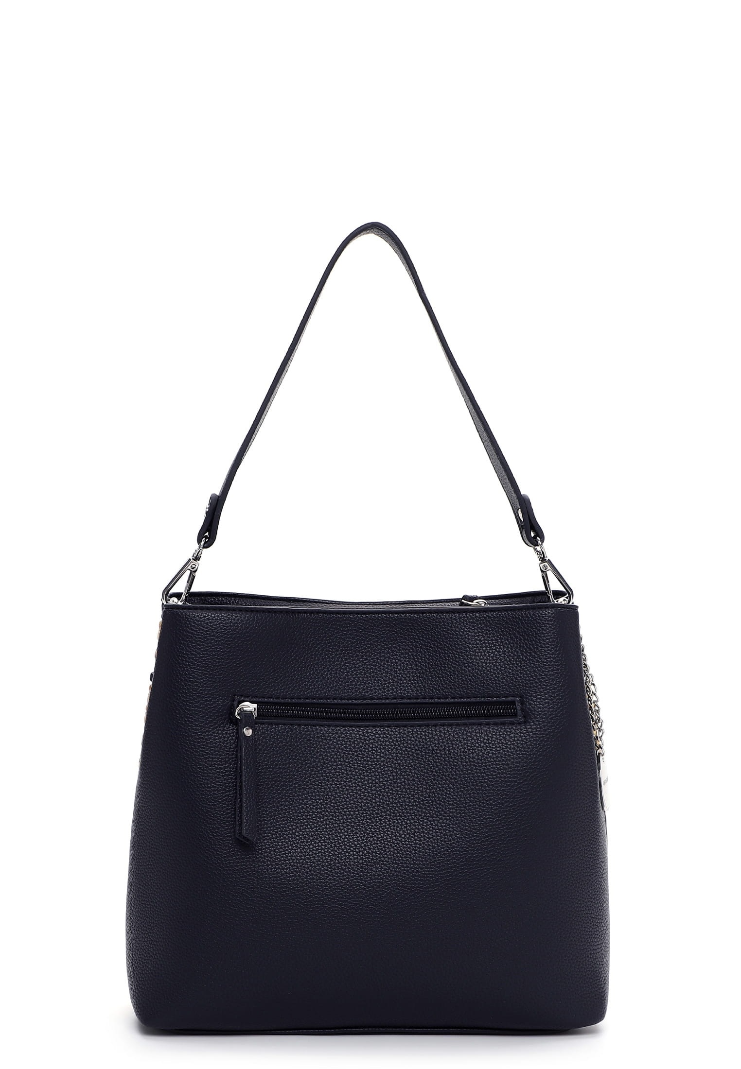 Beuteltasche EMILY & NOAH "Beutel E&N Jella", Damen, Gr. B/H/T: 38cm x 28cm x 13cm 0, blau (blau 500), Polyurethan, Taschen Beuteltasche 2