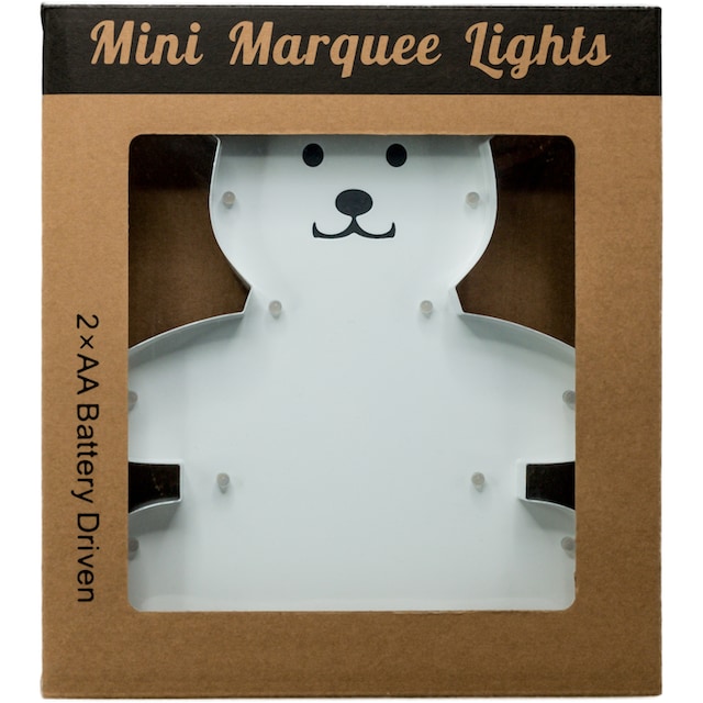MARQUEE LIGHTS LED Dekolicht »Teddy«, 18 flammig-flammig, Wandlampe,  Tischlampe Teddy mit 18 festverbauten LEDs - 20x23 cm kaufen | BAUR
