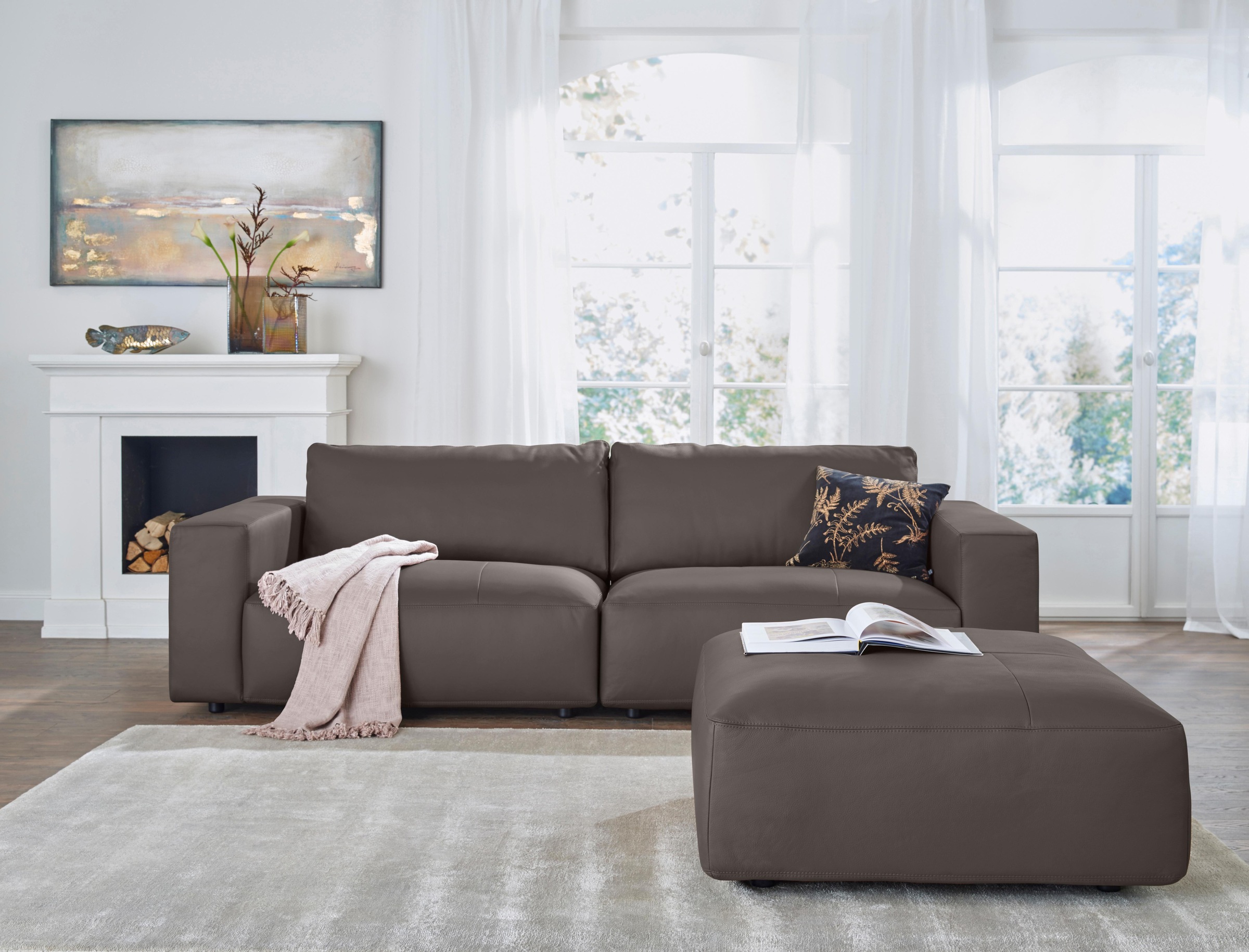 Musterring Big-Sofa »LUCIA«, in vielen Qualitäten und 4 unterschiedlichen Nähten, 3-Sitzer