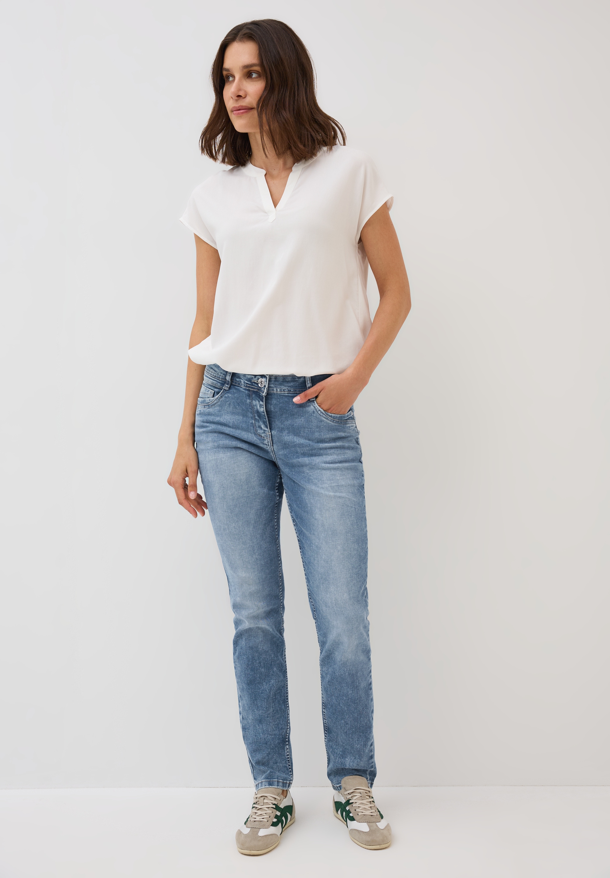 Cecil Gerade Jeans, Middle Waist