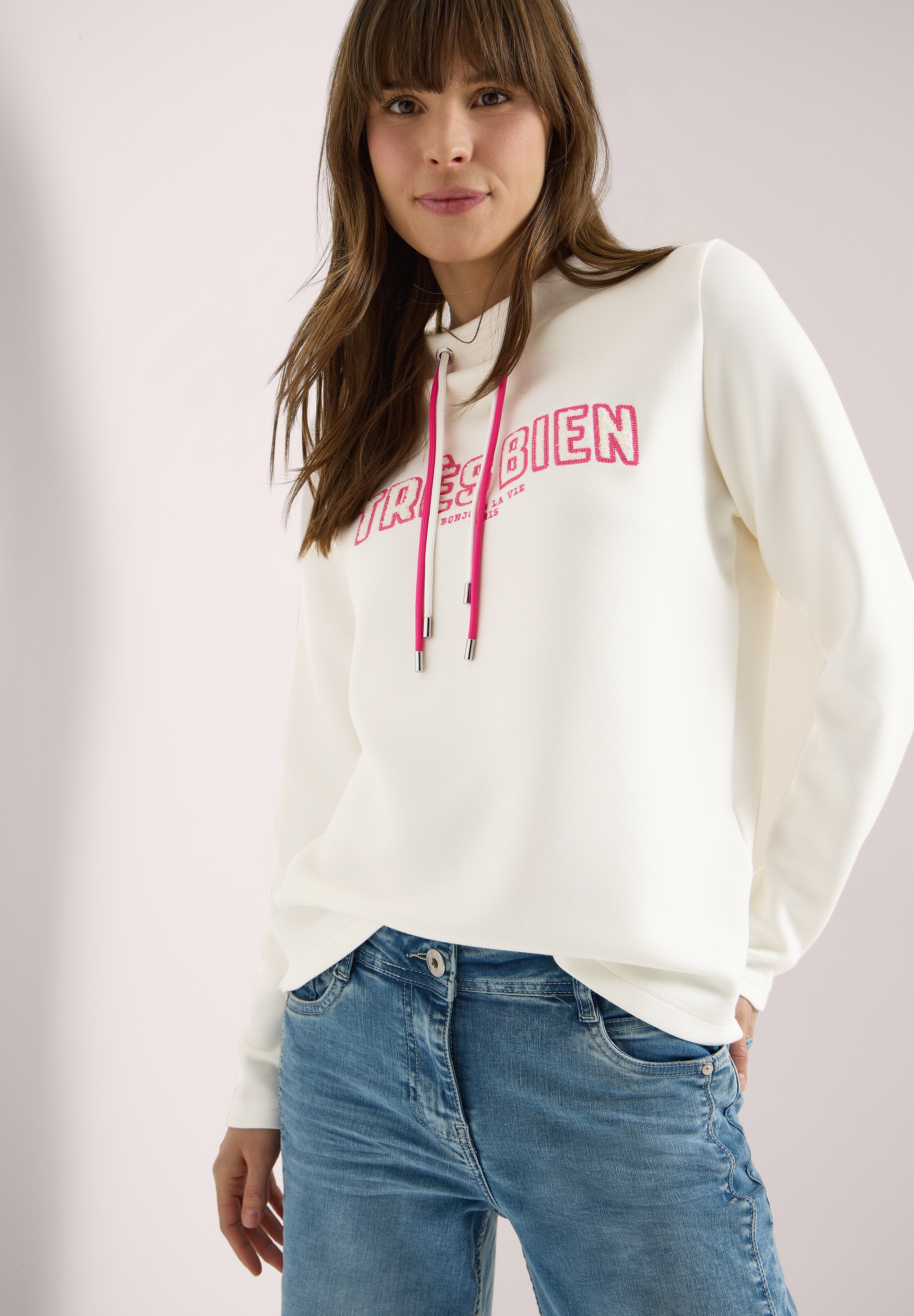 Cecil Sweatshirt , aus softem Materialmix
