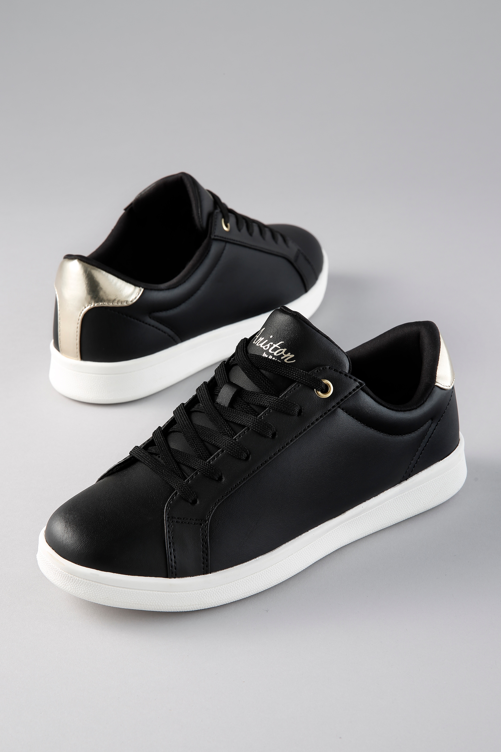 Aniston SHOES Sneaker Schnürschuh, Freizeitschuh mit Metallic-Akzent