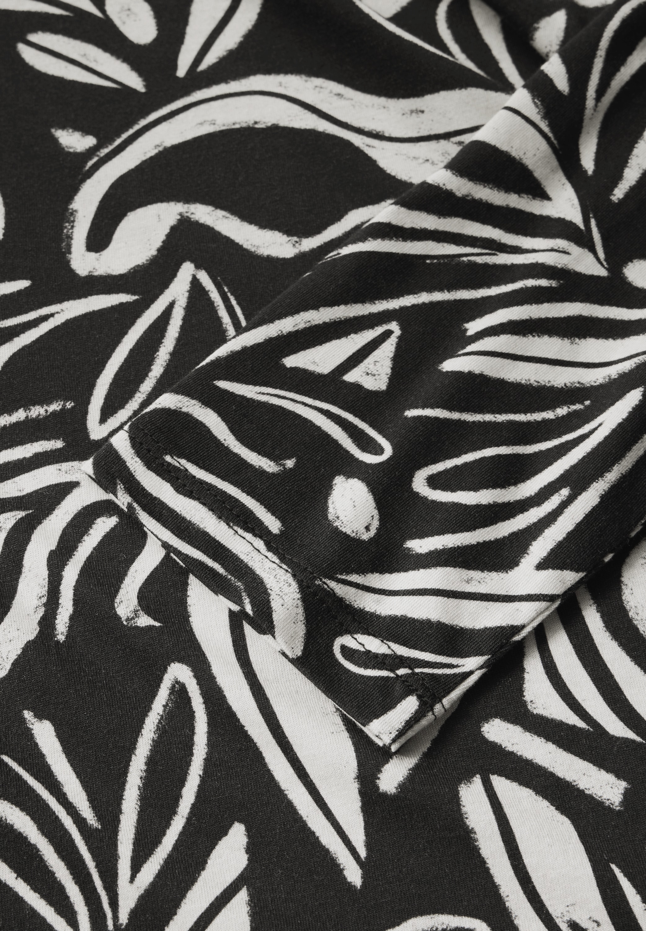 Cecil Langarmshirt, mit Materialmix