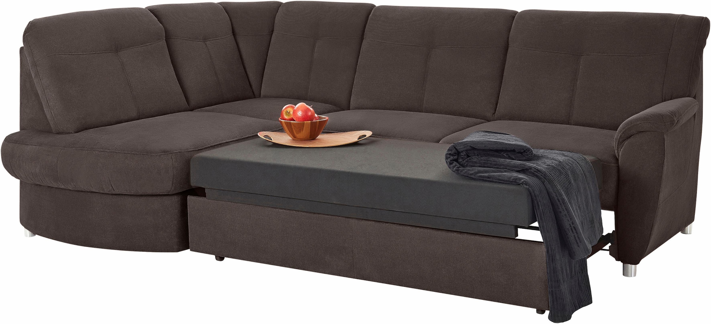 sit&more Ecksofa »Sonoma L-Form«, wahlweise mit Bettfunktion und Bettkasten