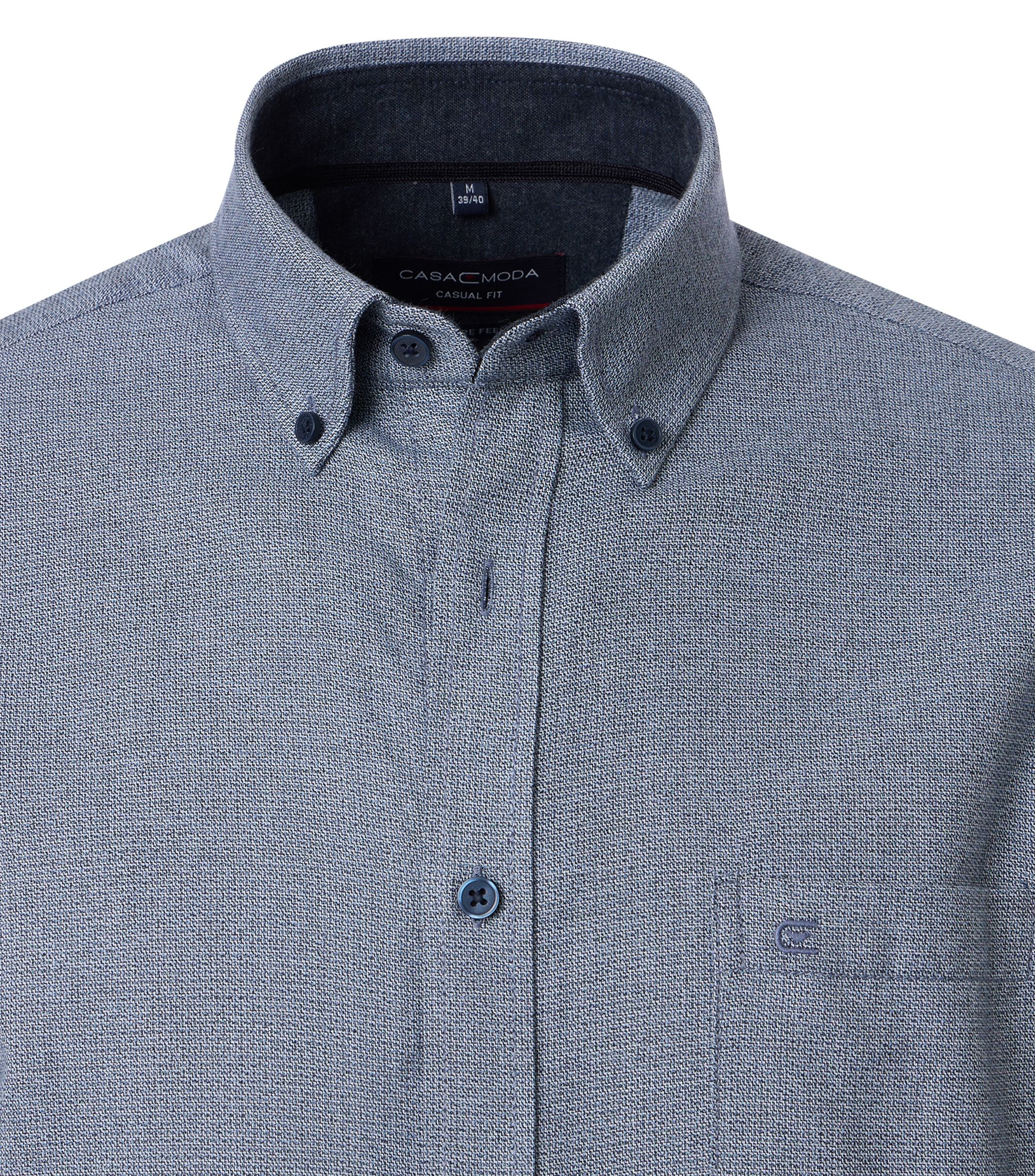 CASAMODA Flanellhemd »CASAMODA Flanellhemd uni«