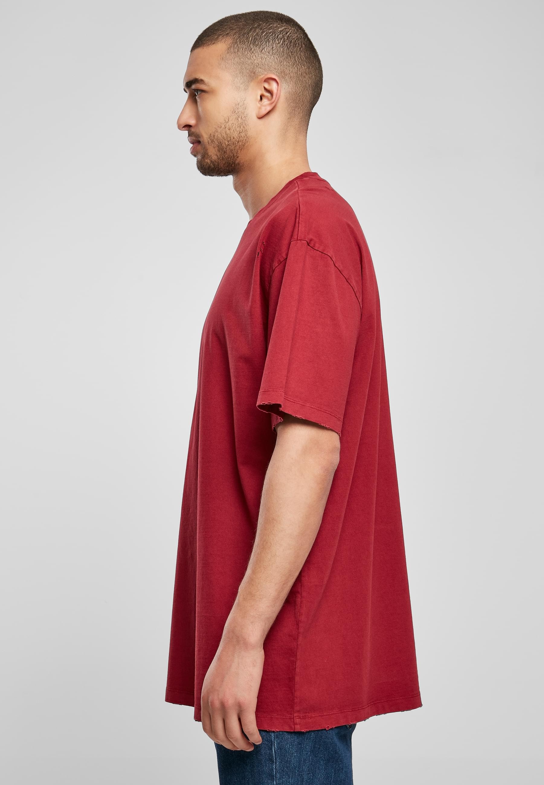URBAN CLASSICS T-Shirt »Urban Classics Herren Oversized Distressed Tee«, (1 tlg.)