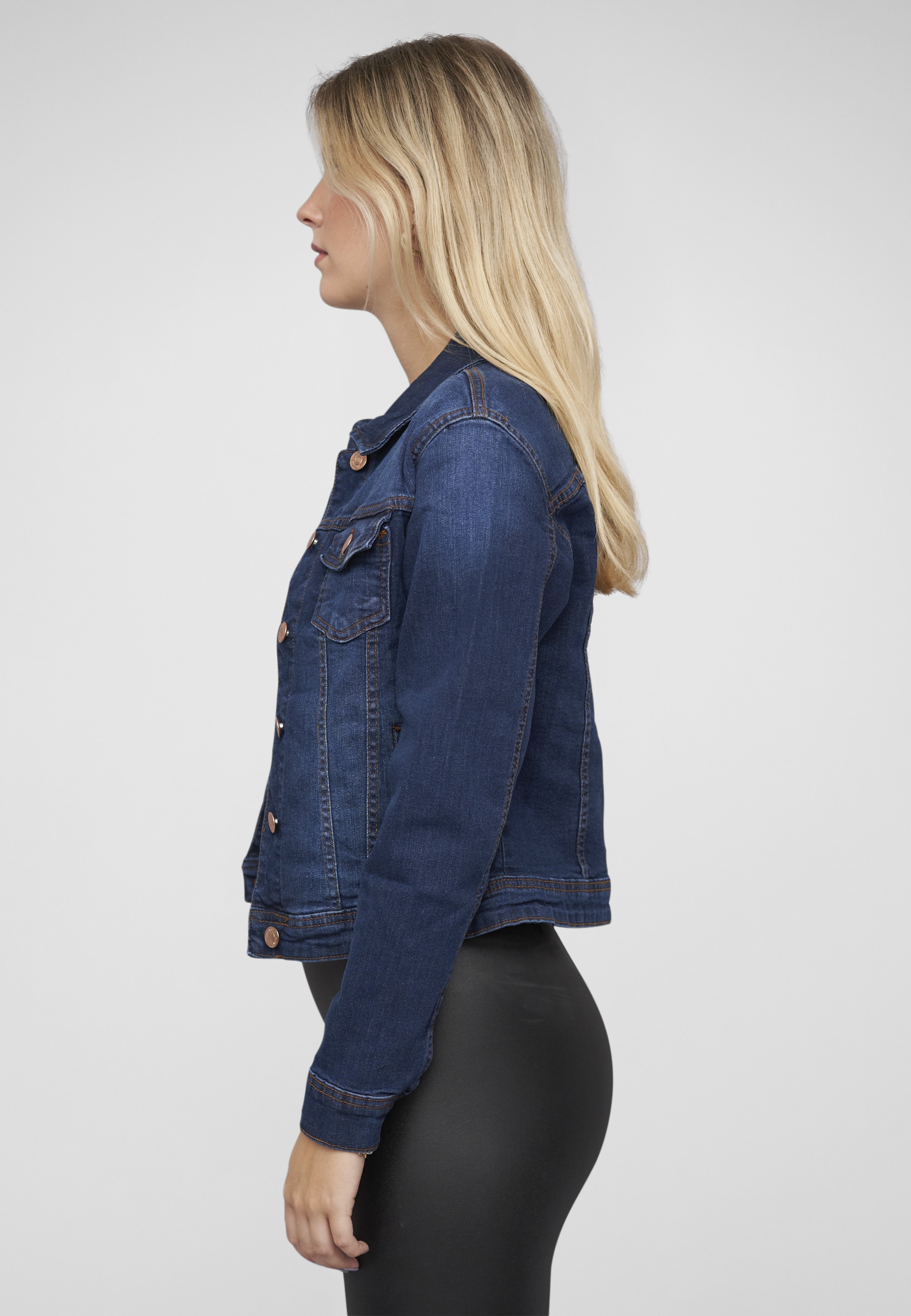 CLOUD 5IVE Jeansjacke »CLOUD 5IVE Damen Jeans Jacke« 1 Stk. tlg. ohne Kapuze
