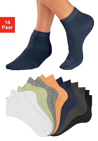 Kurzsocken, (14 Paar)