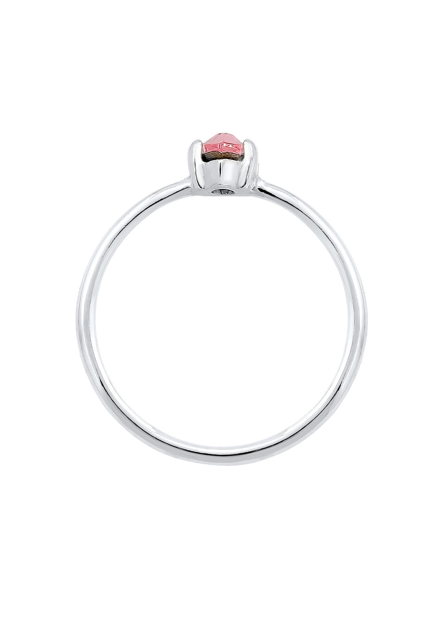 Elli Verlobungsring »Ring Verlobung Marquise Zirkonia Stein 925 Silber«