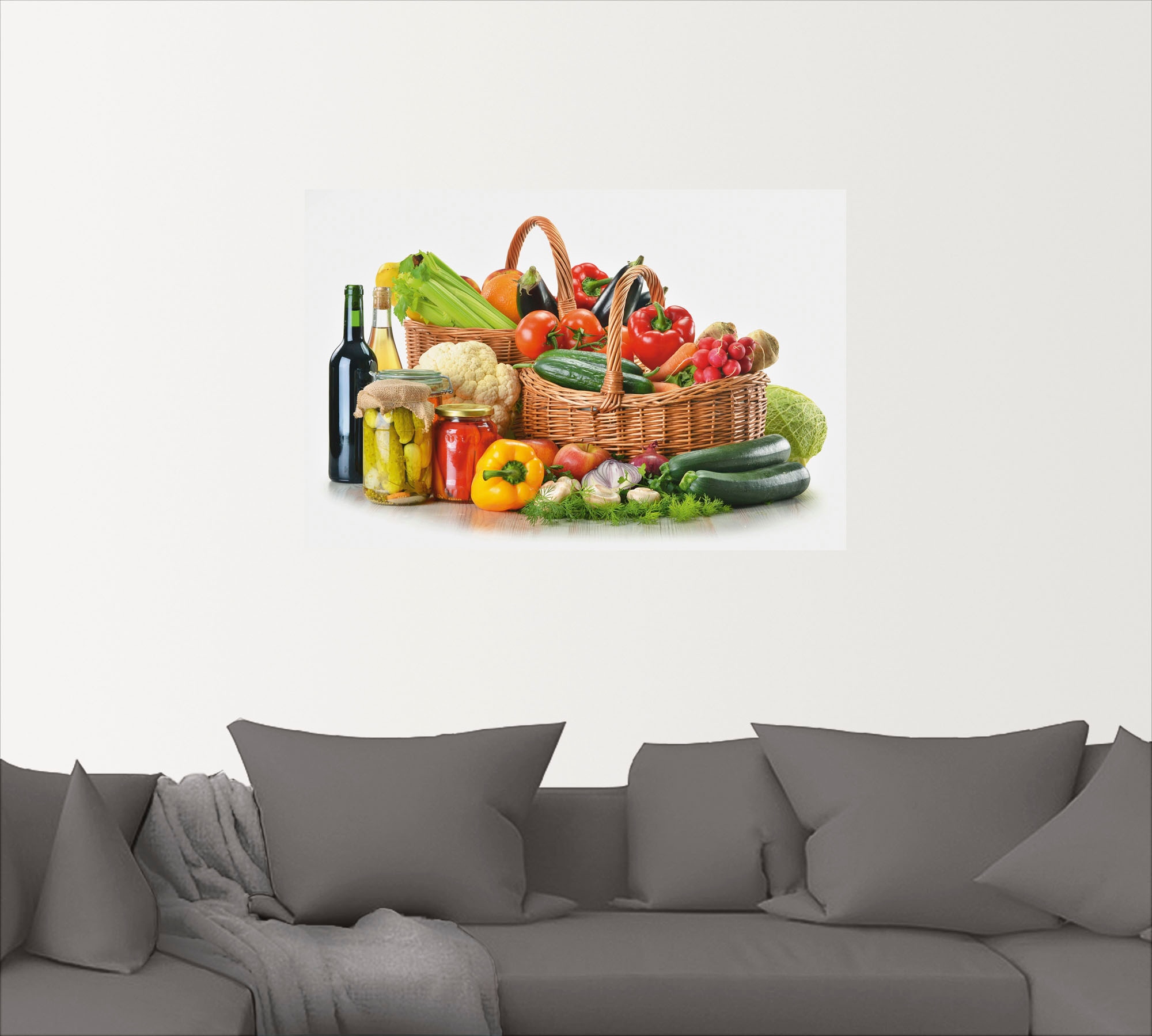 Artland Wandbild »Gemüse Stillleben II«, Lebensmittel, (1 St.), als Alubild,  Leinwandbild, Wandaufkleber oder Poster in versch. Größen kaufen | BAUR | Poster