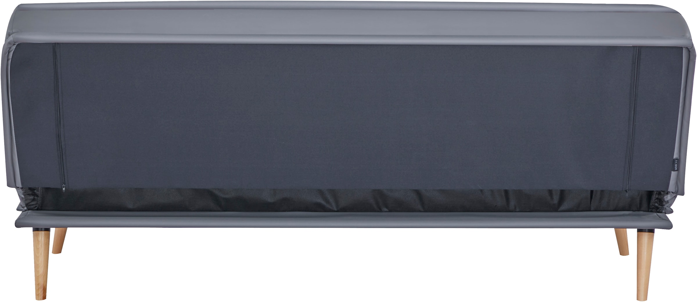 INOSIGN Schlafsofa »ARBON,183cm, klappbarer 3-Sitzer mit verstellbarer Rückenlehne und«, Bettfunktion, Webstoff und Kunstleder