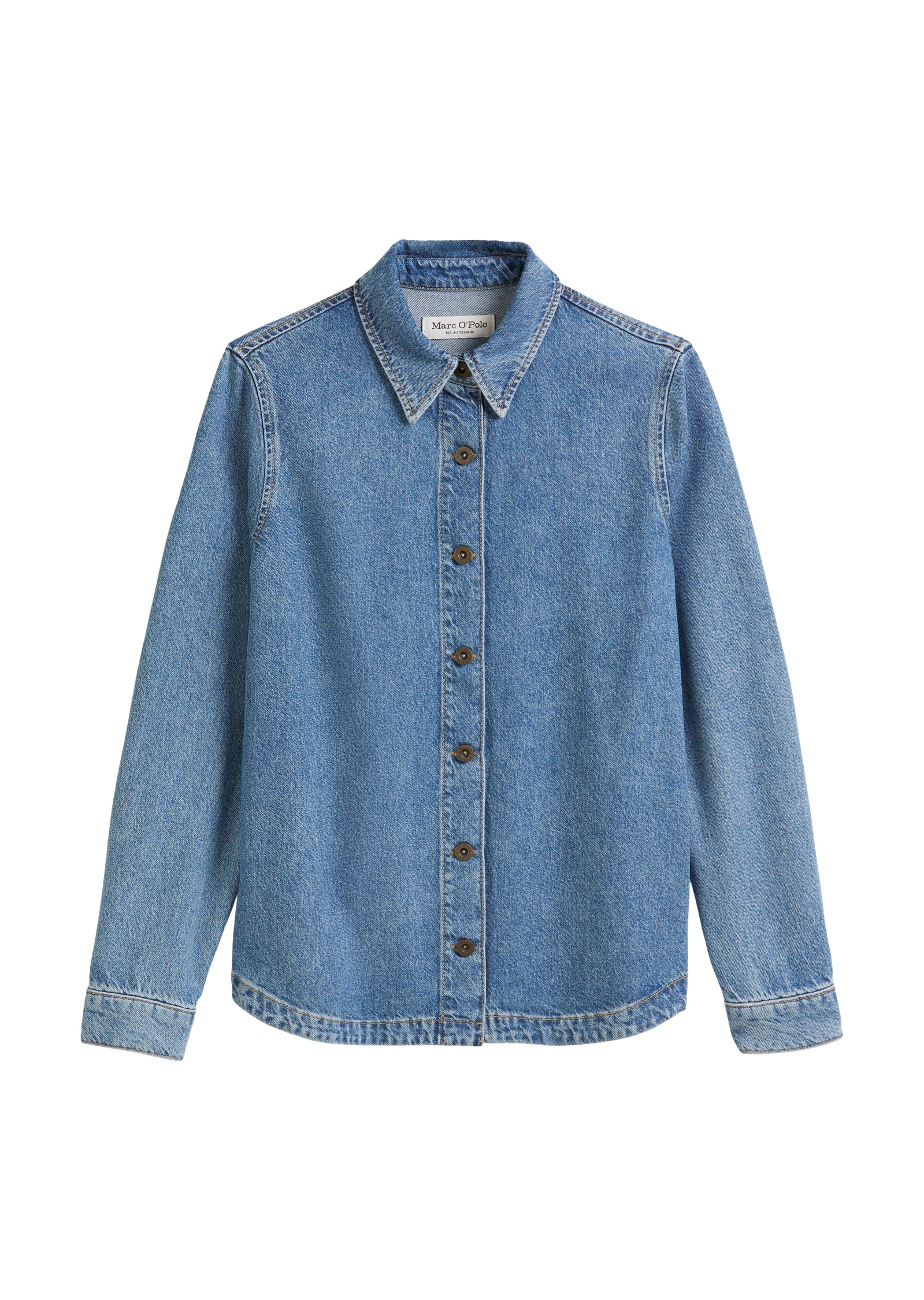 Marc O'Polo Jeansbluse »aus Lyocell-Bio-Baumwolle-Mix«