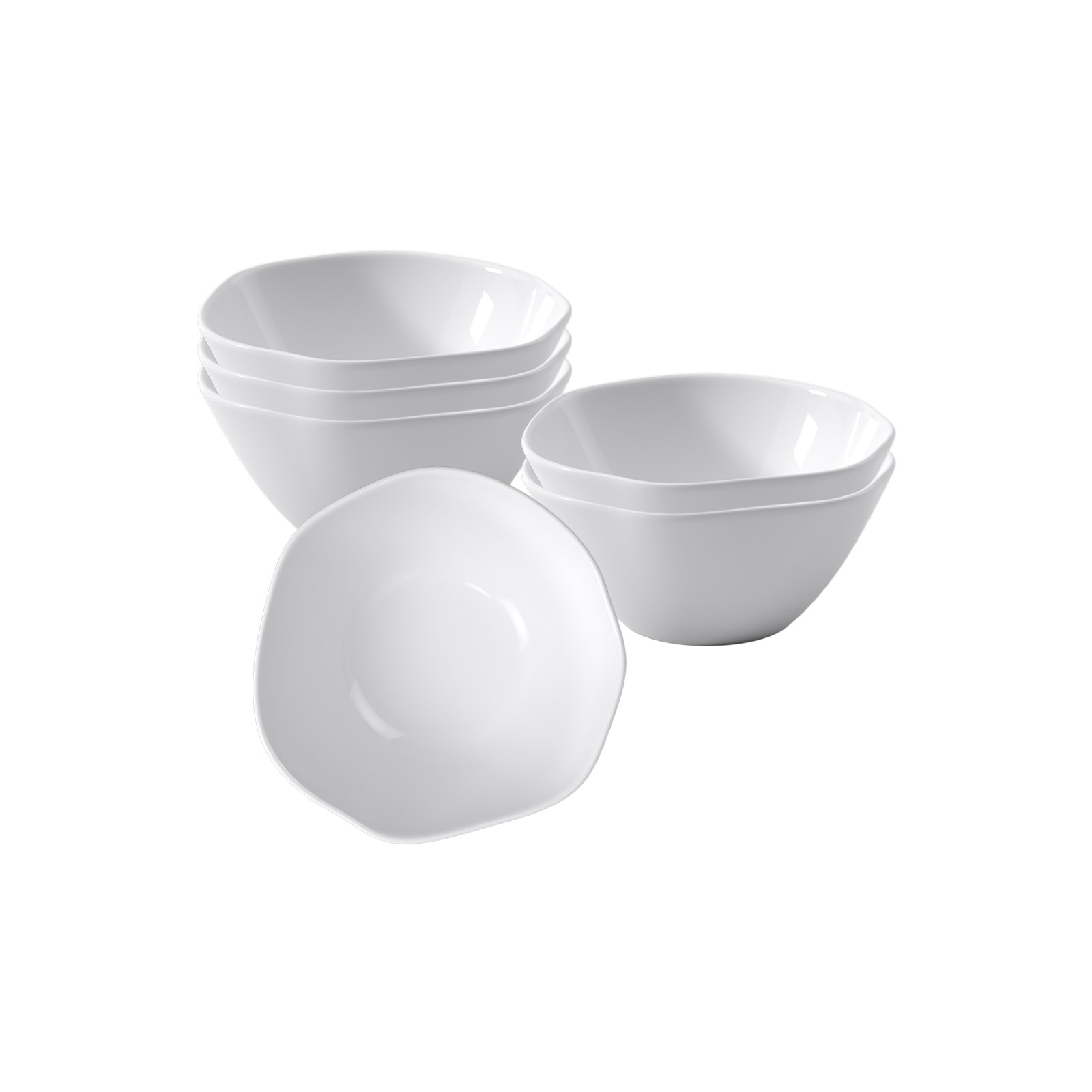 Villeroy & Boch Dipschale "Dipschalen Pura ø 8,7 cm 6er Set weiß" 6 Spülmaschinenfest, Mikrowellensicher