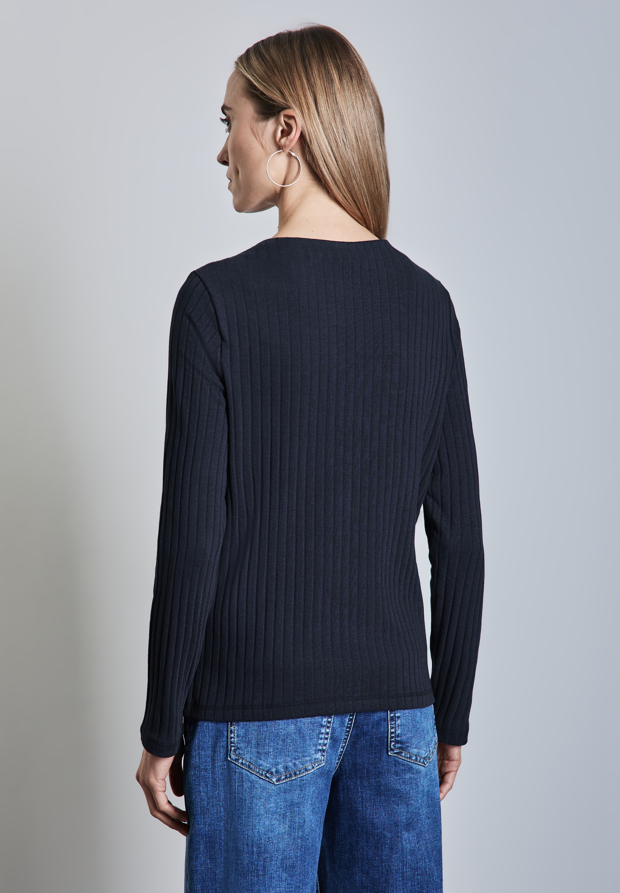 STREET ONE Langarmshirt, im soften Baumwoll-Mix
