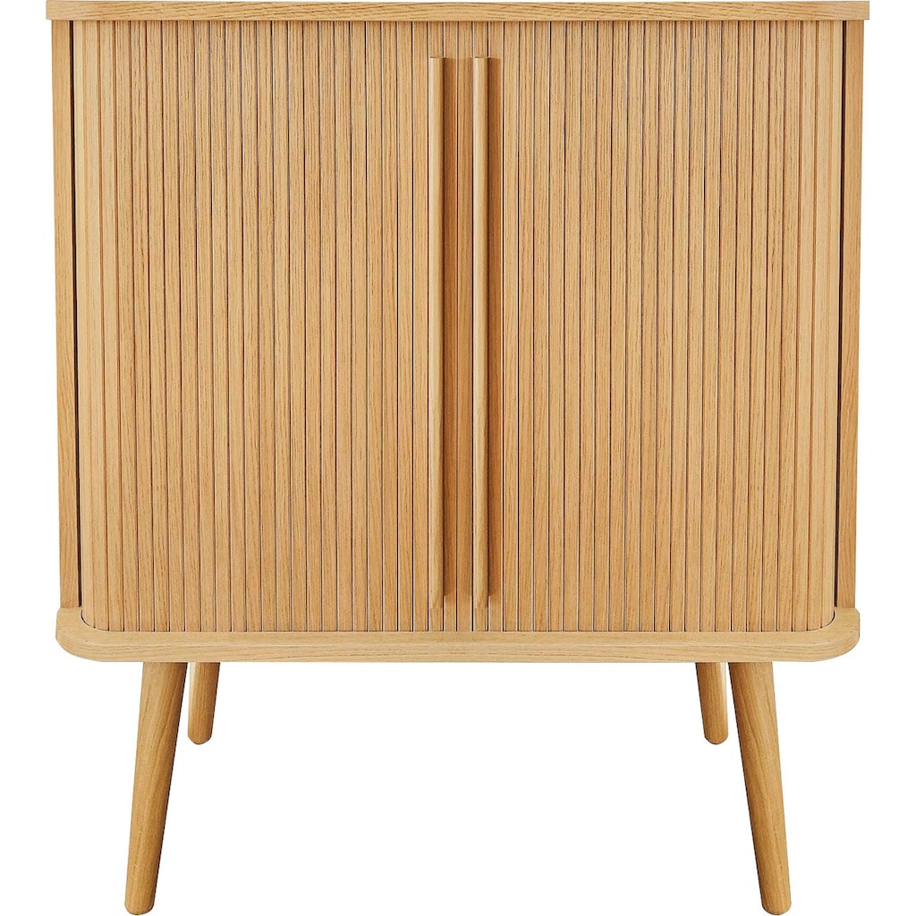 Woodman Highboard »Rove«, besonderes Design, Breite 83 cm, mit Eichenholzfurnier