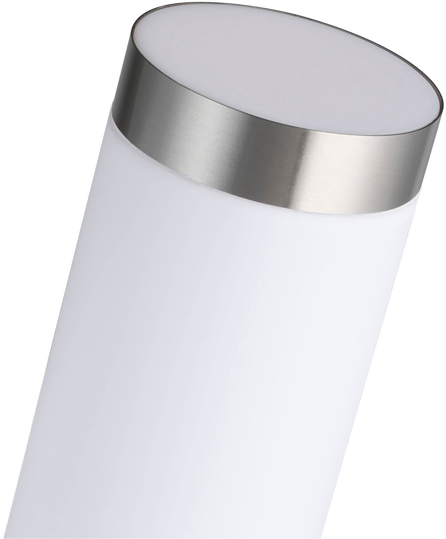 EGLO Wandleuchte »Helsinki Wandlampe, Edelstahl, Außenlampe, Edelstahl, E27, IP44, Lampe« E27 1 Stk. Wand-/Deckenleuchte - H42,5 x Ø7,5 x AL16,5cm - edelstahl