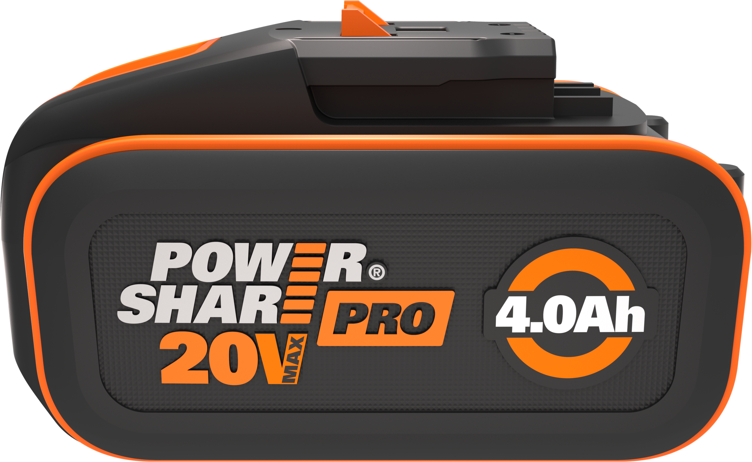 WORX Akku "»WA3644 PowerShare Pro«", 20 V, orange, Akkumulatoren, 20 V, 4 Ah, LED-Anzeige, für alle WORX Geräte