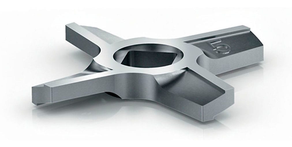 BOSCH Schneidmesser "Doppelseitiges Edelstahlmesser, für Fleischwolf MultiPower Serie 4"silber, Küchenmaschinen-Einsätze, hohe