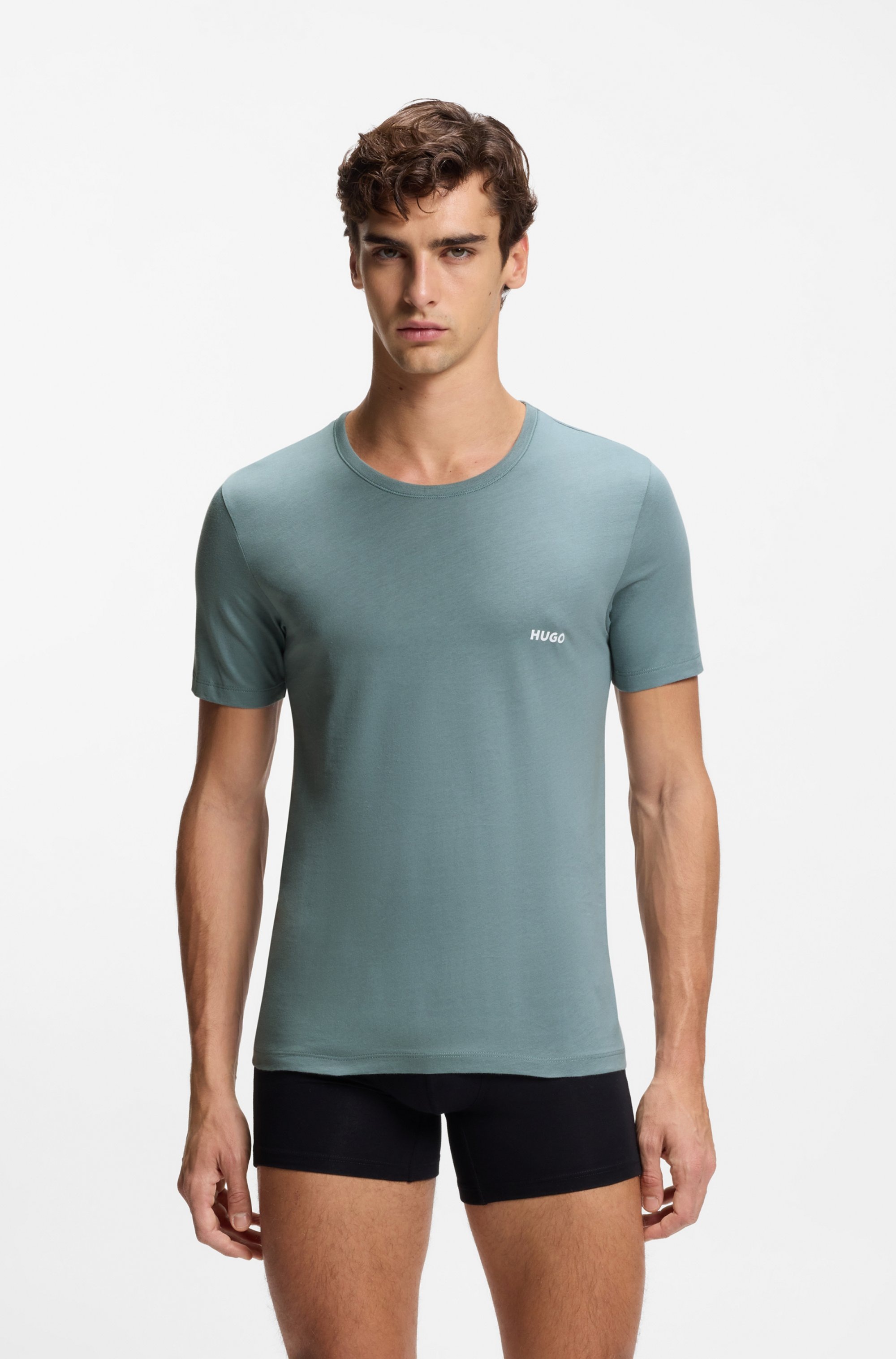 Thumbnail - HUGO Underwear T-Shirt "RN TRIPL" Packung, 3 Stk. mit Rundhalsausschnitt