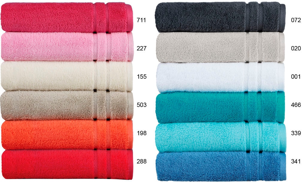 Egeria Gästehandtücher »Micro Touch«, (3 St., 3er Set Gästehandtücher 30 x 50 cm), Streifenbordüre, extrem saugfähig & flauschig, 100% Baumwolle