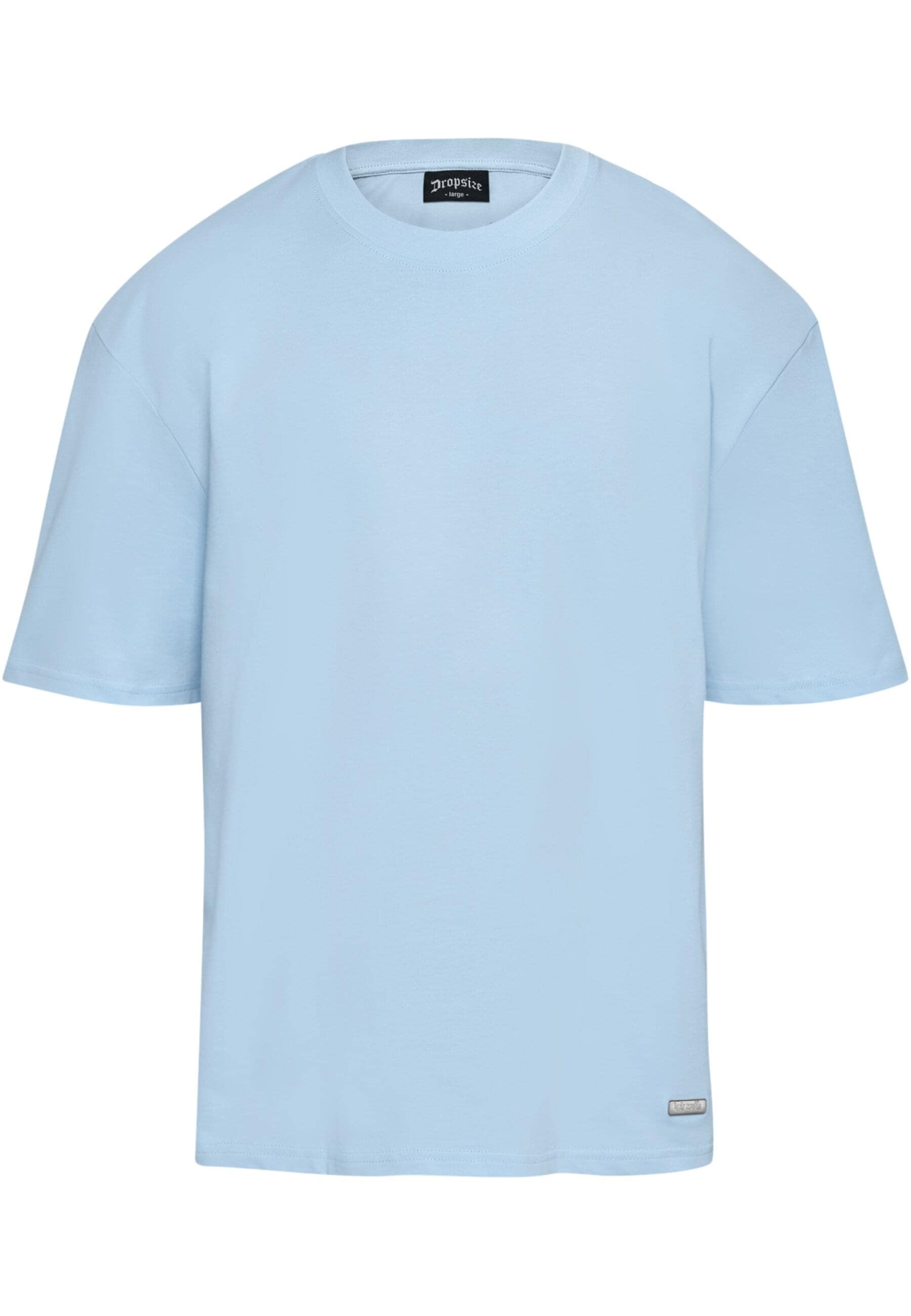 Dropsize T-Shirt "Dropsize Herren Heavy Oversize Metal Patch Basic T-Shirt" günstig online kaufen