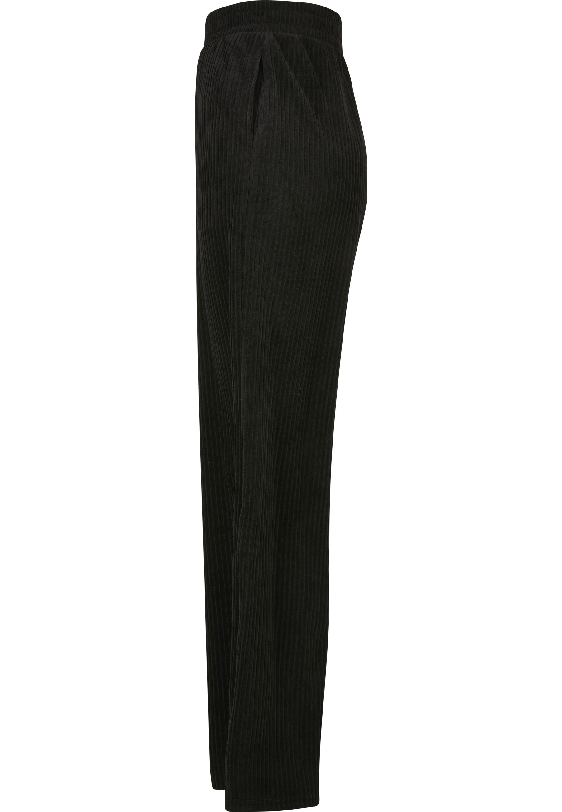 URBAN CLASSICS Jogginghose »Urban Classics Damen Ladies Velvet Rib Straight Sweat Pants«