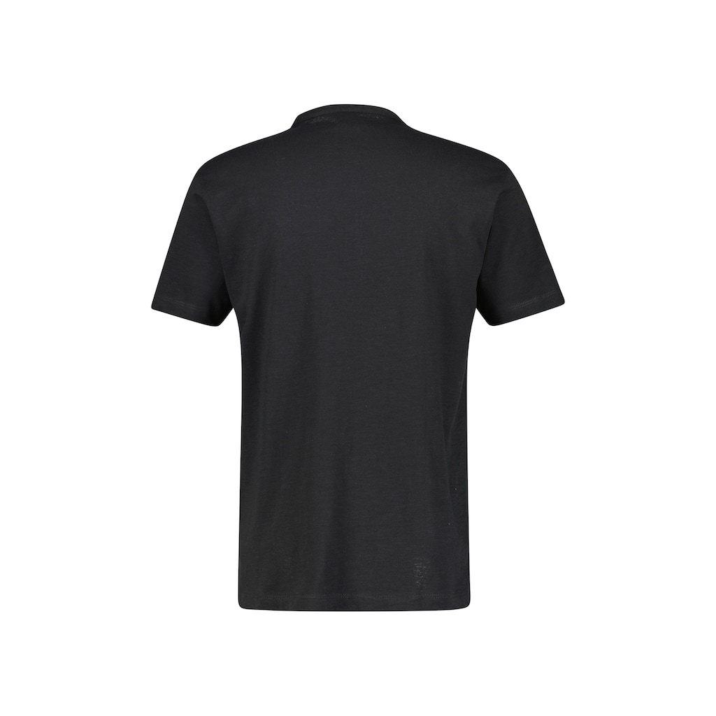 LERROS Kurzarmshirt »LERROS Serafino-Shirt in Strukturqualitäit«