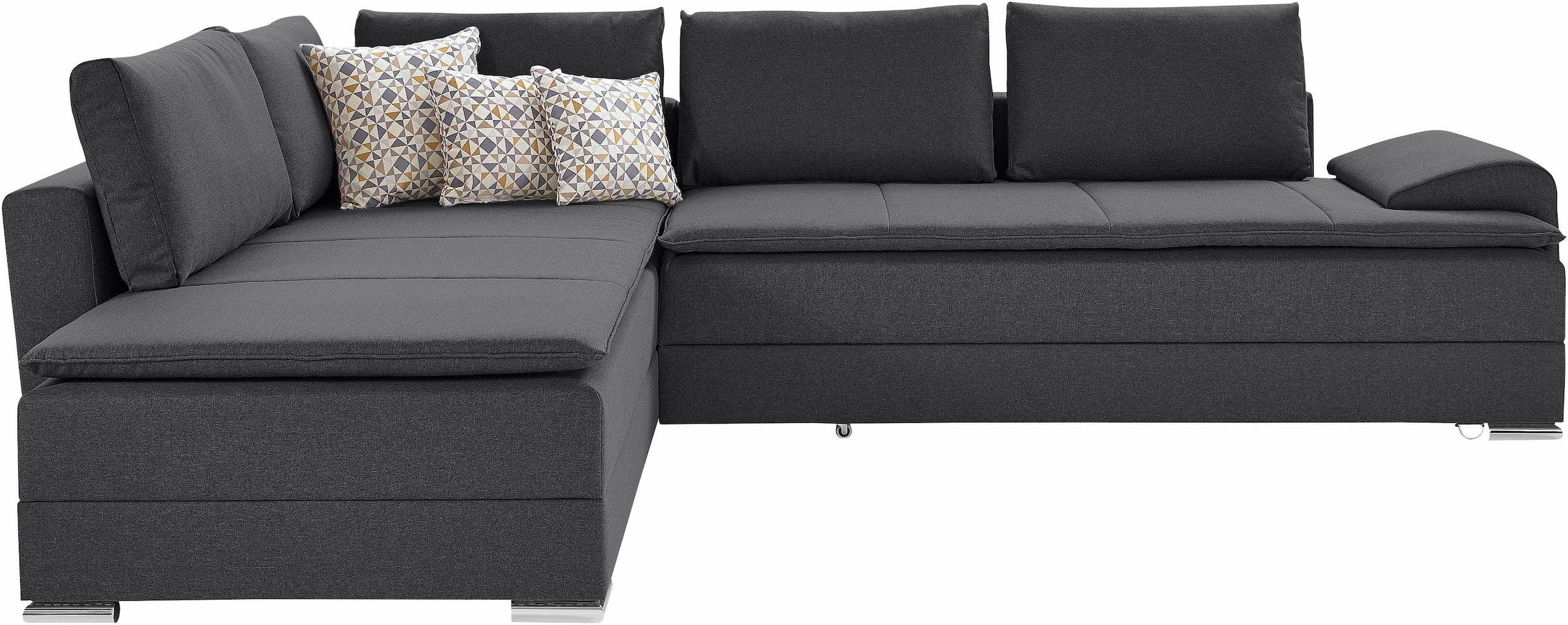 Home affaire Ecksofa »Night & Day L-Form, B: 324 cm, Dauer-Schlaffunktion und Armlehne« Bettfunktion & Bettkasten, Boxspringbett 180x200 cm