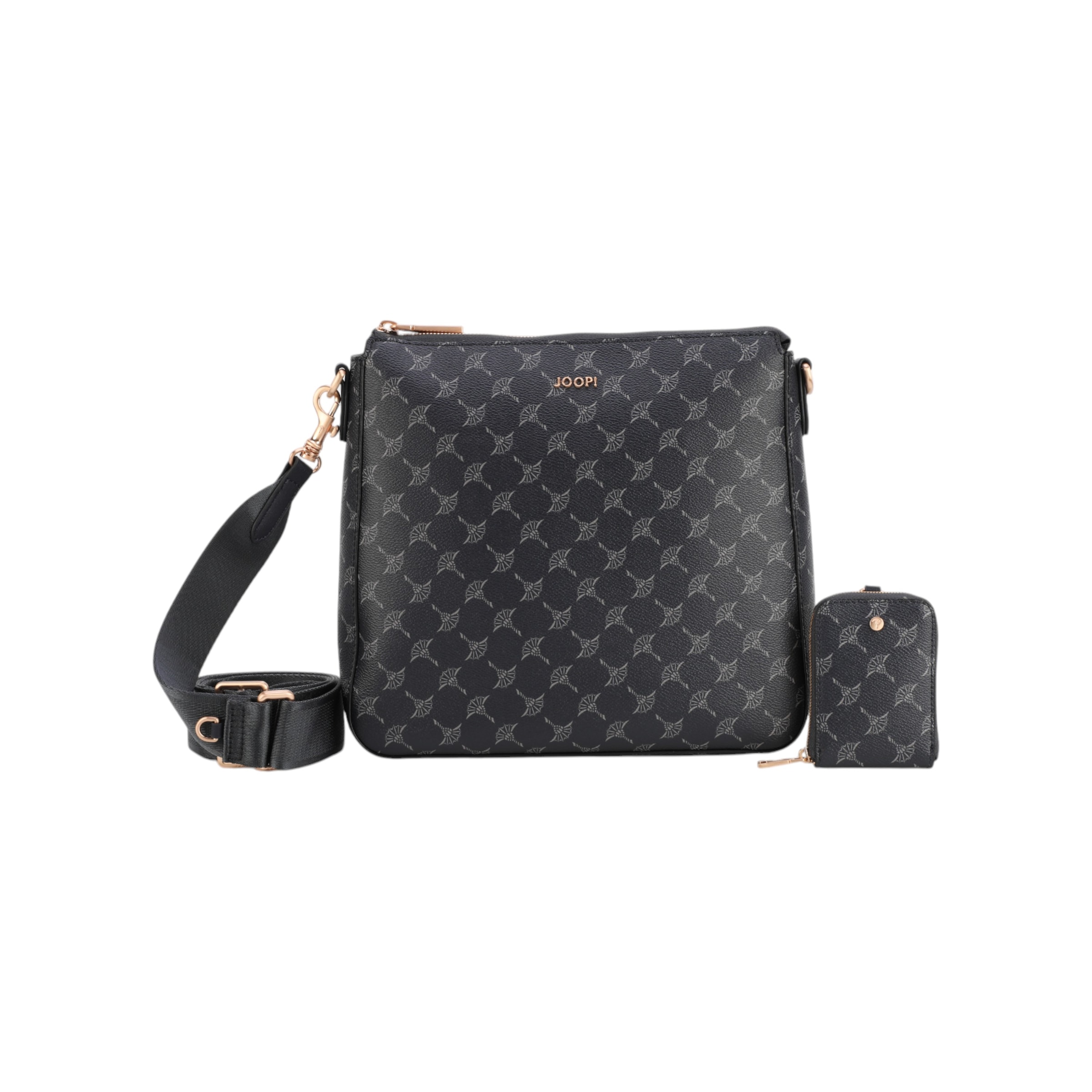 JOOP Umhängetasche "cortina 1.0 jasmina shoulderbag mvz" Damen Schultertasche, mit typischem Musterdruck