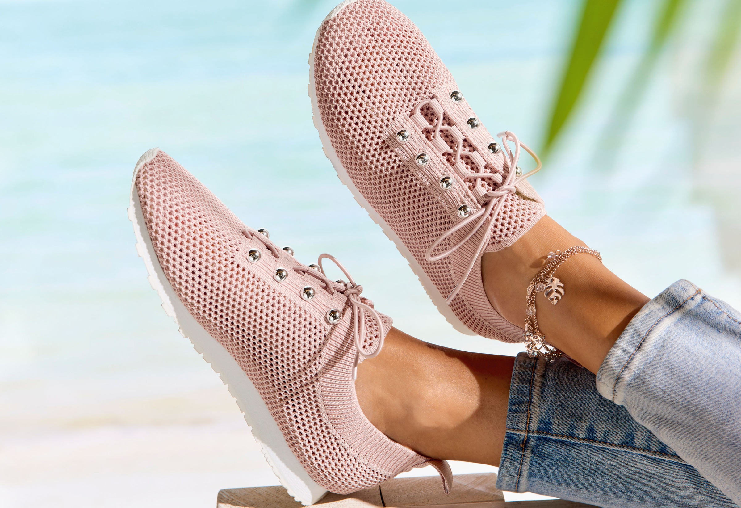 Vivance Sneaker, luftiger Halbschuh, mit herausnehmbarer Sohle VEGAN günstig online kaufen