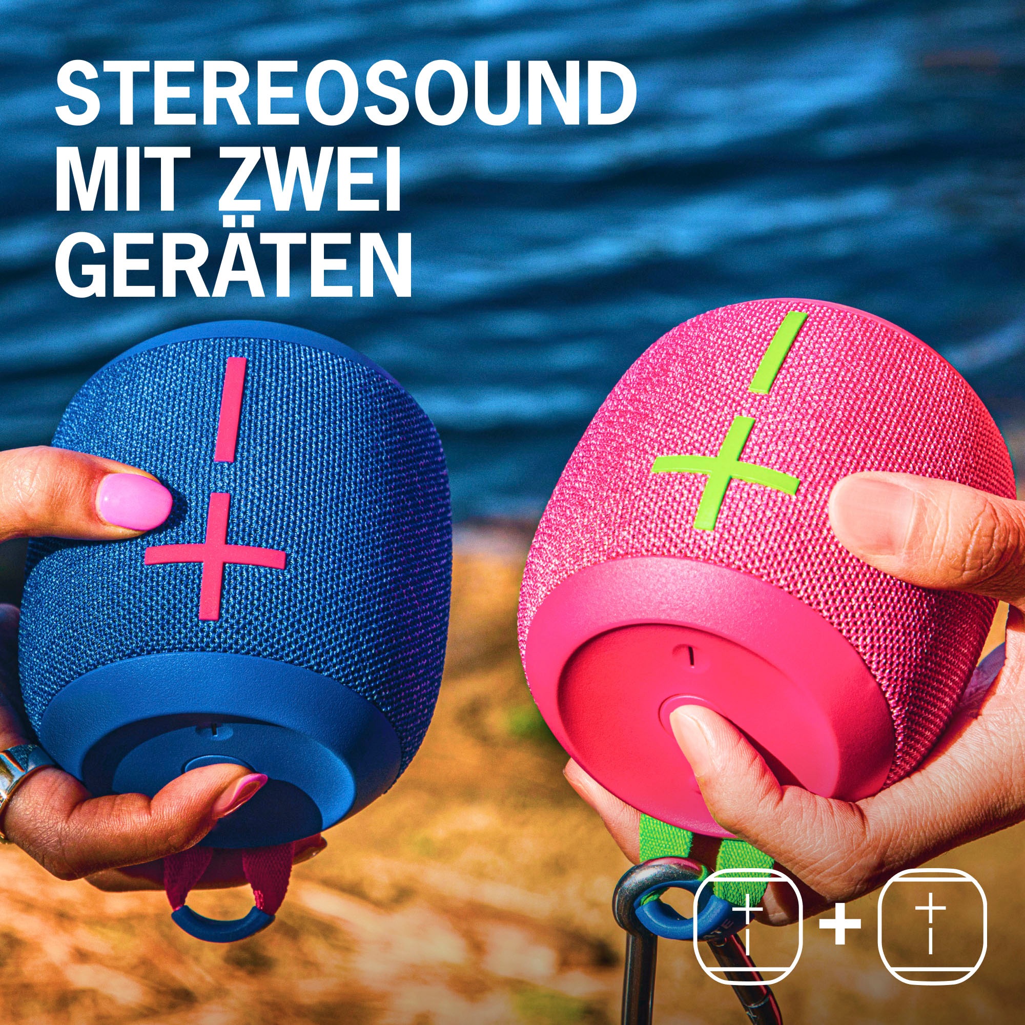 Ultimate Ears Bluetooth-Lautsprecher »WONDERBOOM 3 ULTIMATE EARS«, 360°-SOUND, 40 Meter Reichweite, IP67, 14 Stunden Akkulaufzeit