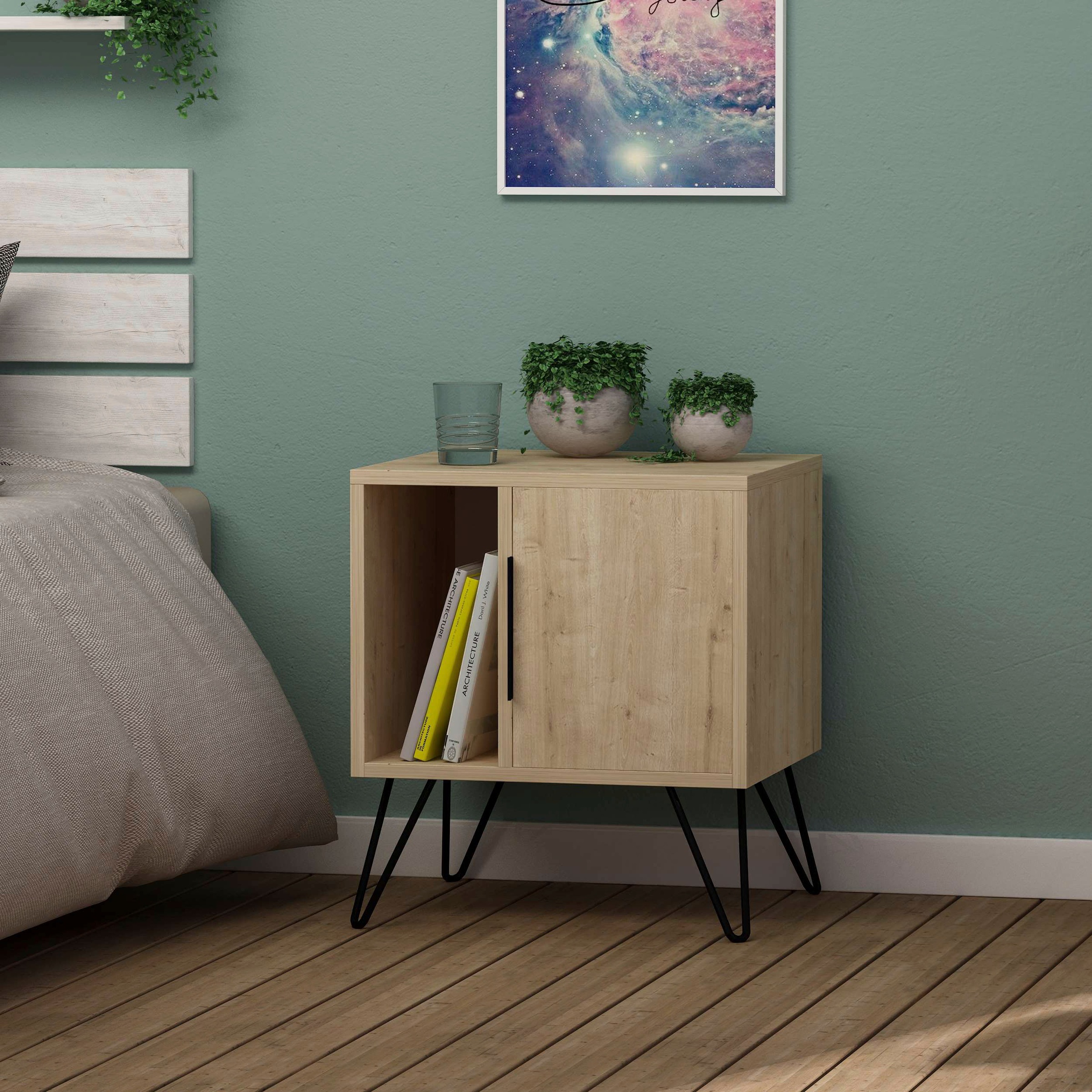 Decortie Nachttisch "GLYNN NACHTTISCH", (Packung, 1 St.), Leichte Montage, günstig online kaufen