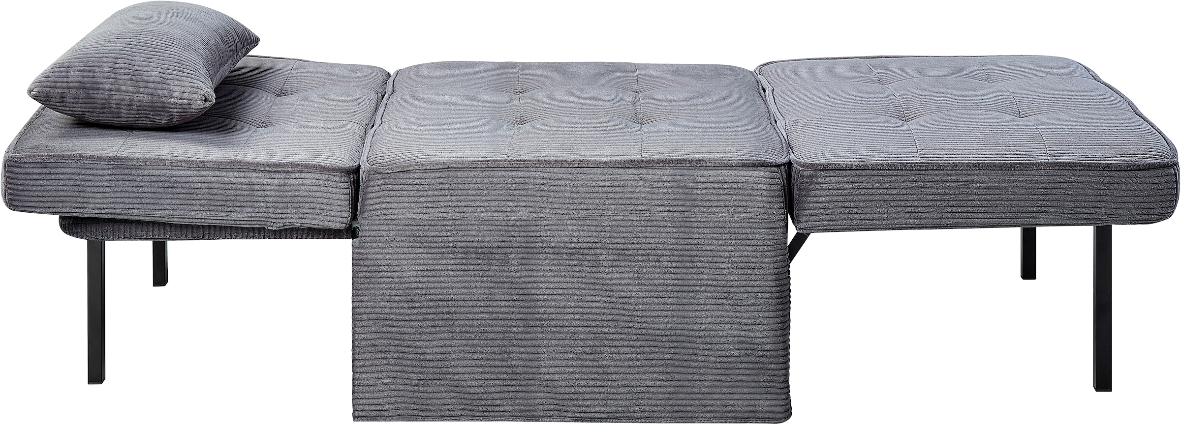 ATLANTIC home collection Schlafsofa »Finn«, wandelbar zum Loungesessel, Relaxliege und Gästebett, inkl. Kissen