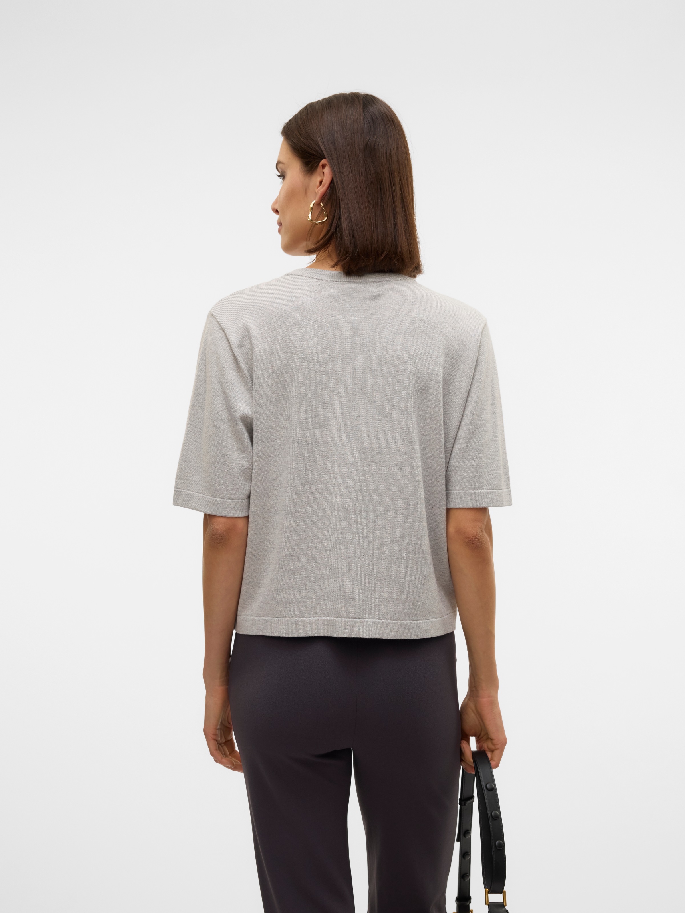 Vero Moda Kurzarmpullover "VMSILJE 2/4 O-NCK OVERSIZE PULL GA NOOS" Viskose günstig online kaufen