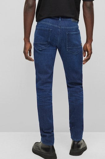BOSS ORANGE Regular-fit-Jeans "Taber BC P", mit Leder-Badge günstig online kaufen