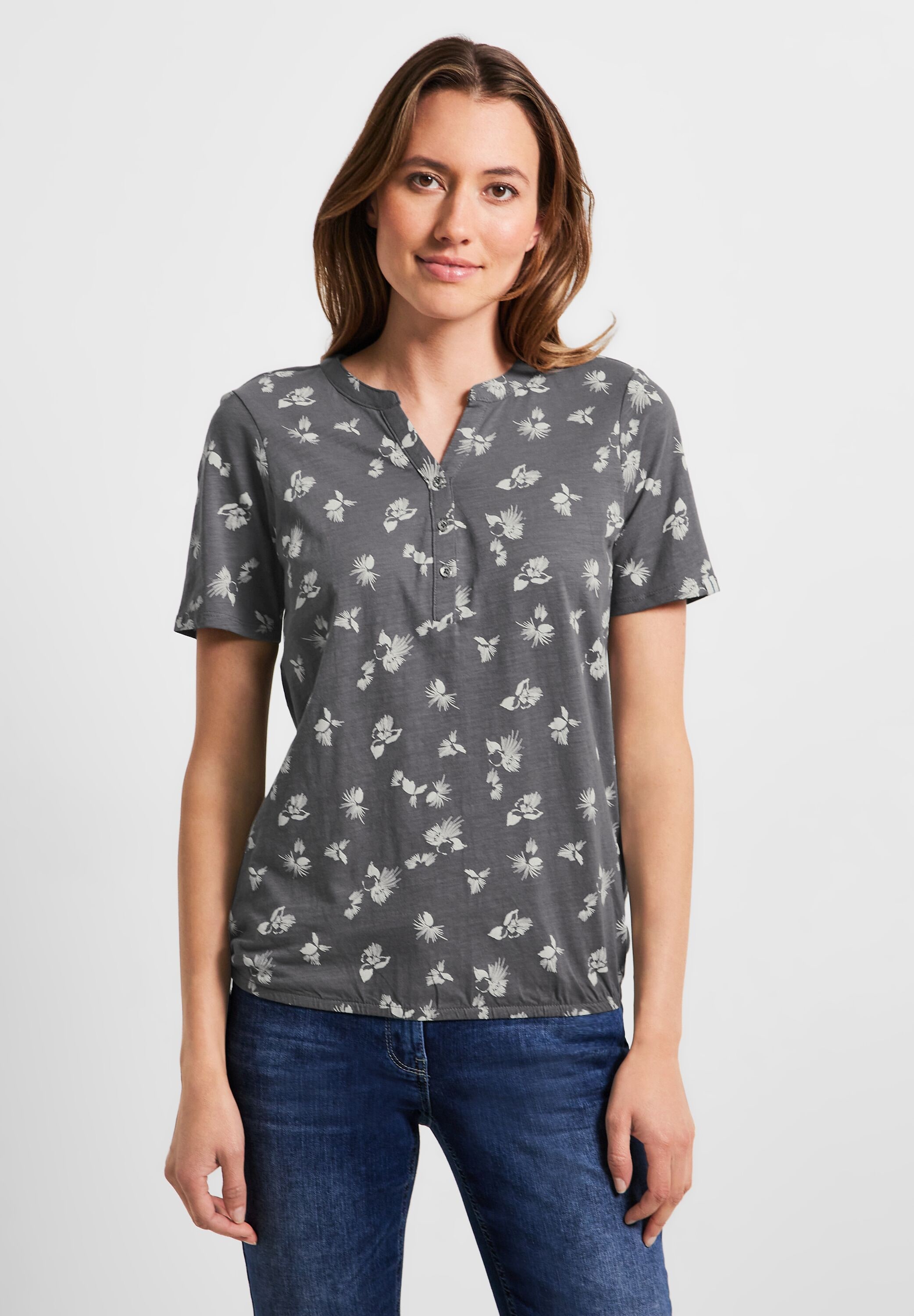 Baumwolle T-Shirt, für Cecil BAUR reiner | aus kaufen