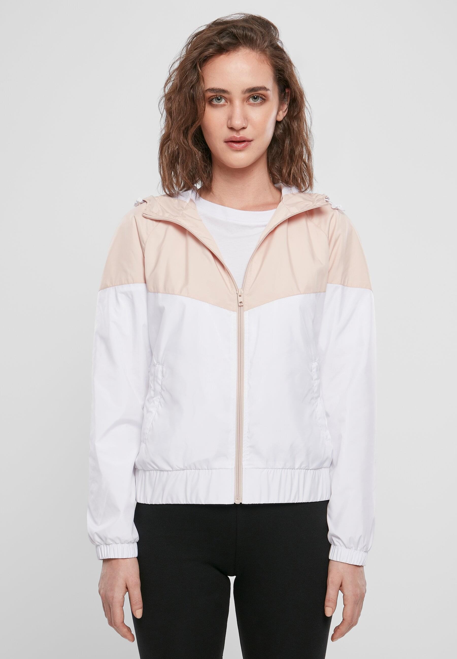 URBAN CLASSICS Anorak »Urban Classics Damen Ladies Arrow Windbreaker«, (1 St.), mit Kapuze