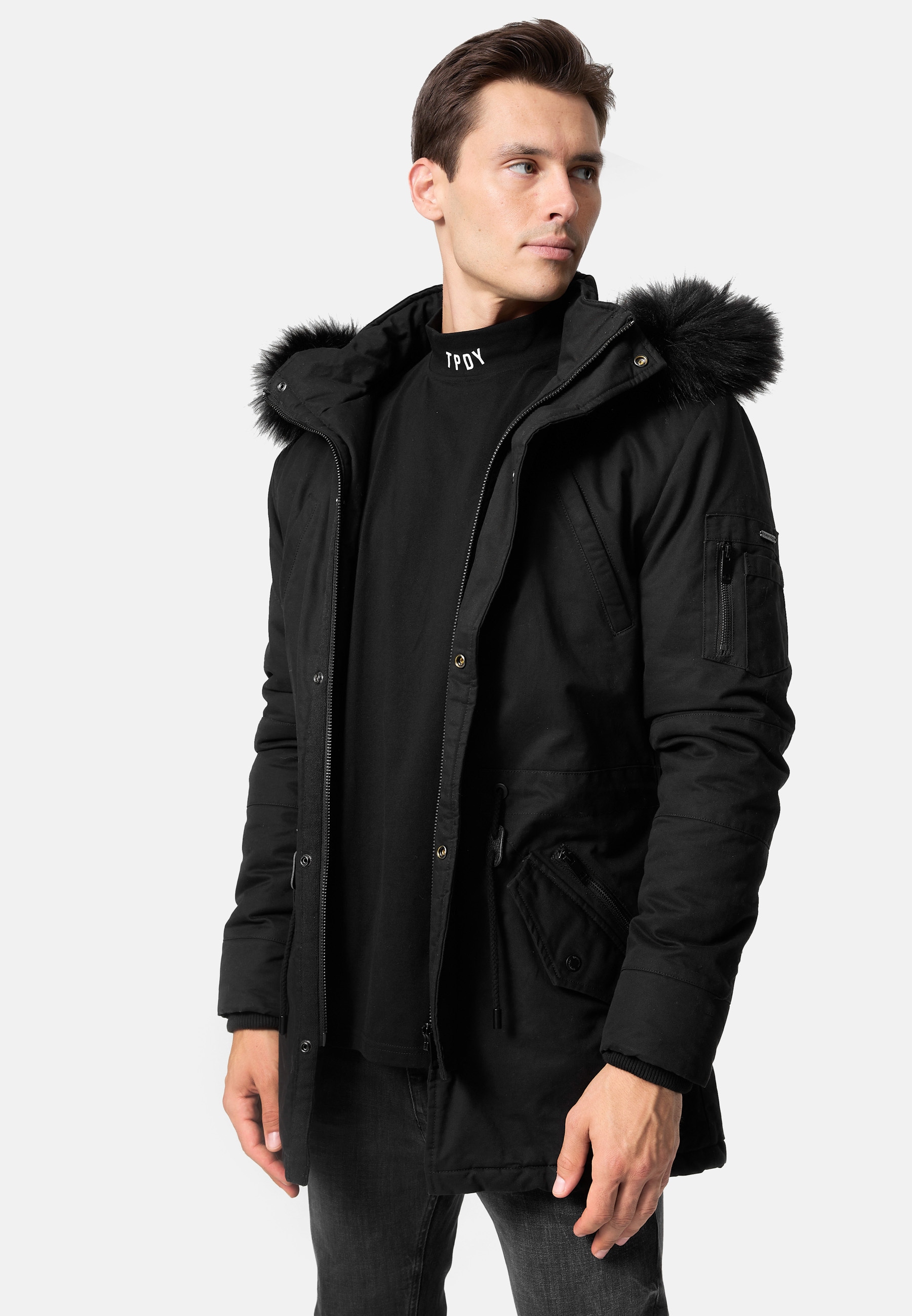 trueprodigy Parka "Julius mit abnehmbarer Kapuze" mit Kapuze
