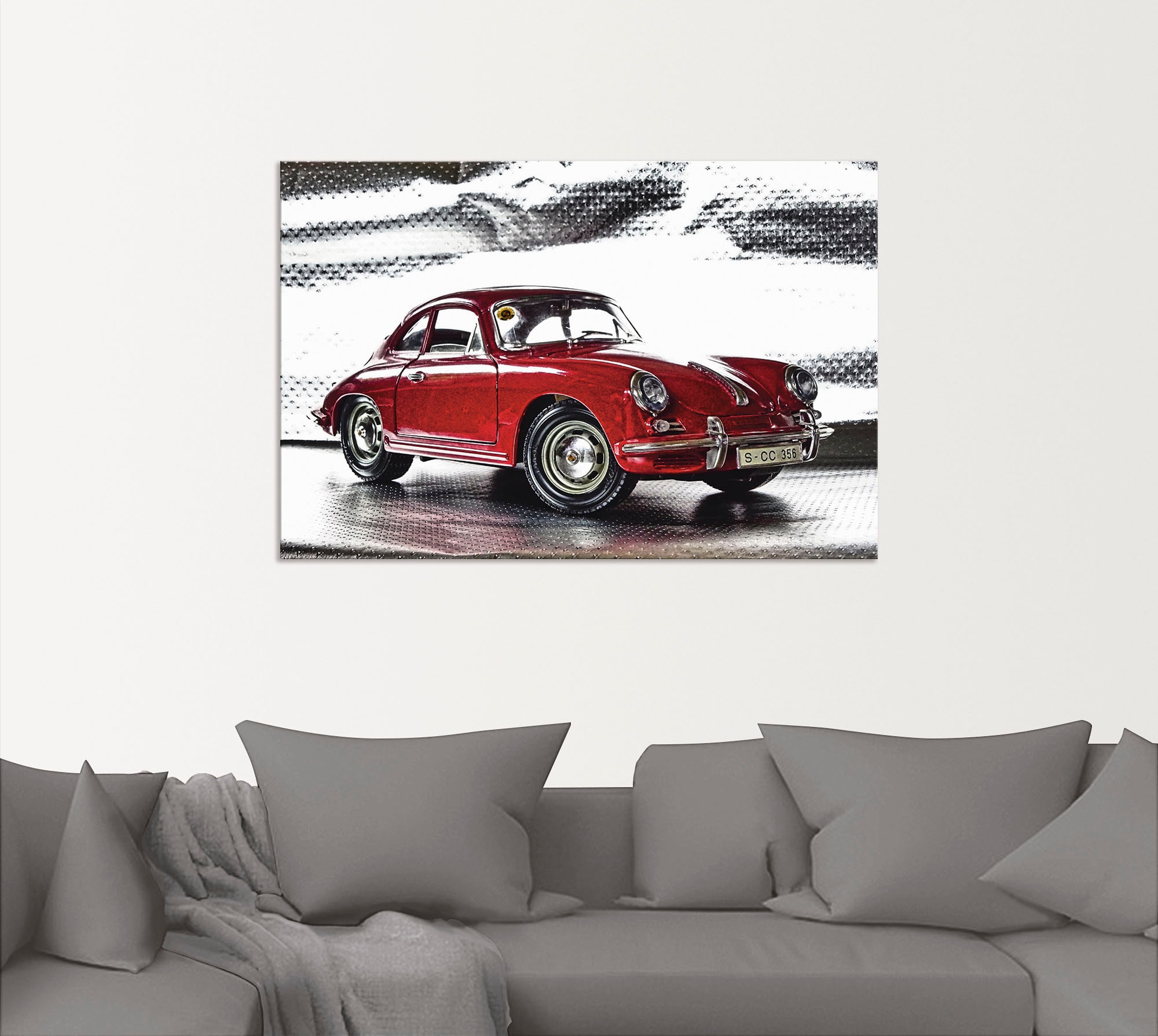 Artland Wandbild »Klassiker - Der Porsche 356«, Auto, (1 St.), als Alubild, Outdoorbild, Leinwandbild, Poster, Wandaufkleber