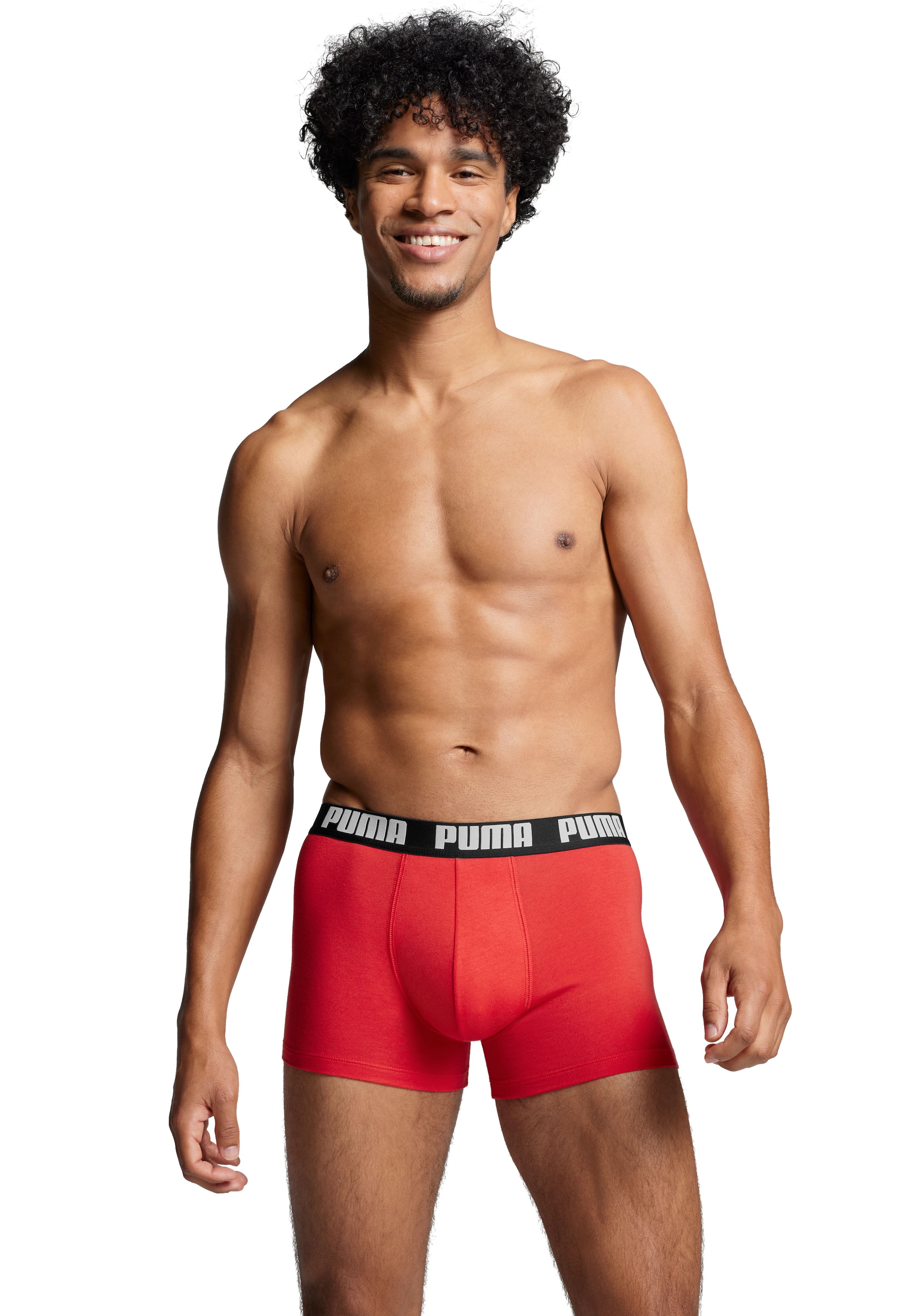 PUMA Boxershorts »PUMA MEN EVERYDAY BOXER 6P ECOM«, (6er Pack), Elastischer Logobund, Stretchmaterial, ohne Eingriff